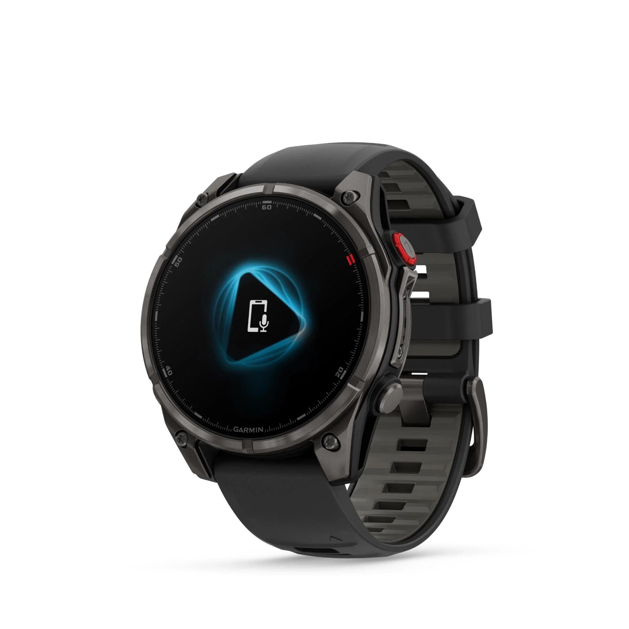 Garmin Fenix 8 Pro 47mm AMOLED Sapphire Edition Carbon Grey Titanium with Black + Pebble Grey Band - Image 12