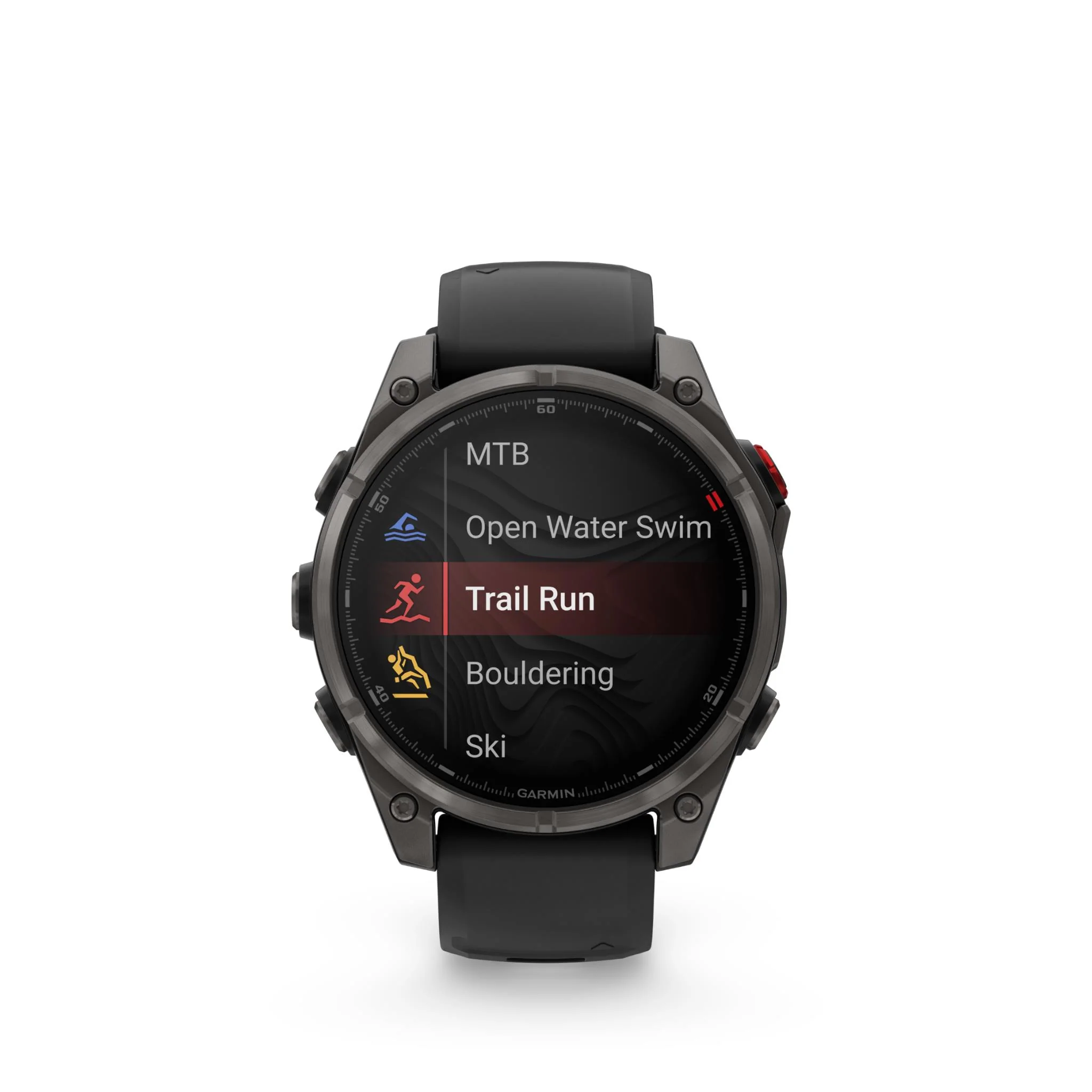 Garmin Fenix 8 Pro 47mm AMOLED Sapphire Edition Carbon Grey Titanium with Black + Pebble Grey Band - Image 3