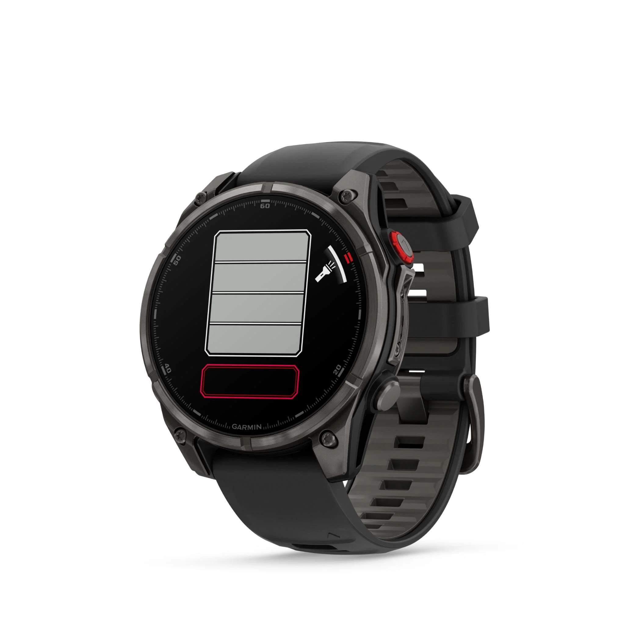 Garmin Fenix 8 Pro 47mm AMOLED Sapphire Edition Carbon Grey Titanium with Black + Pebble Grey Band - Image 7