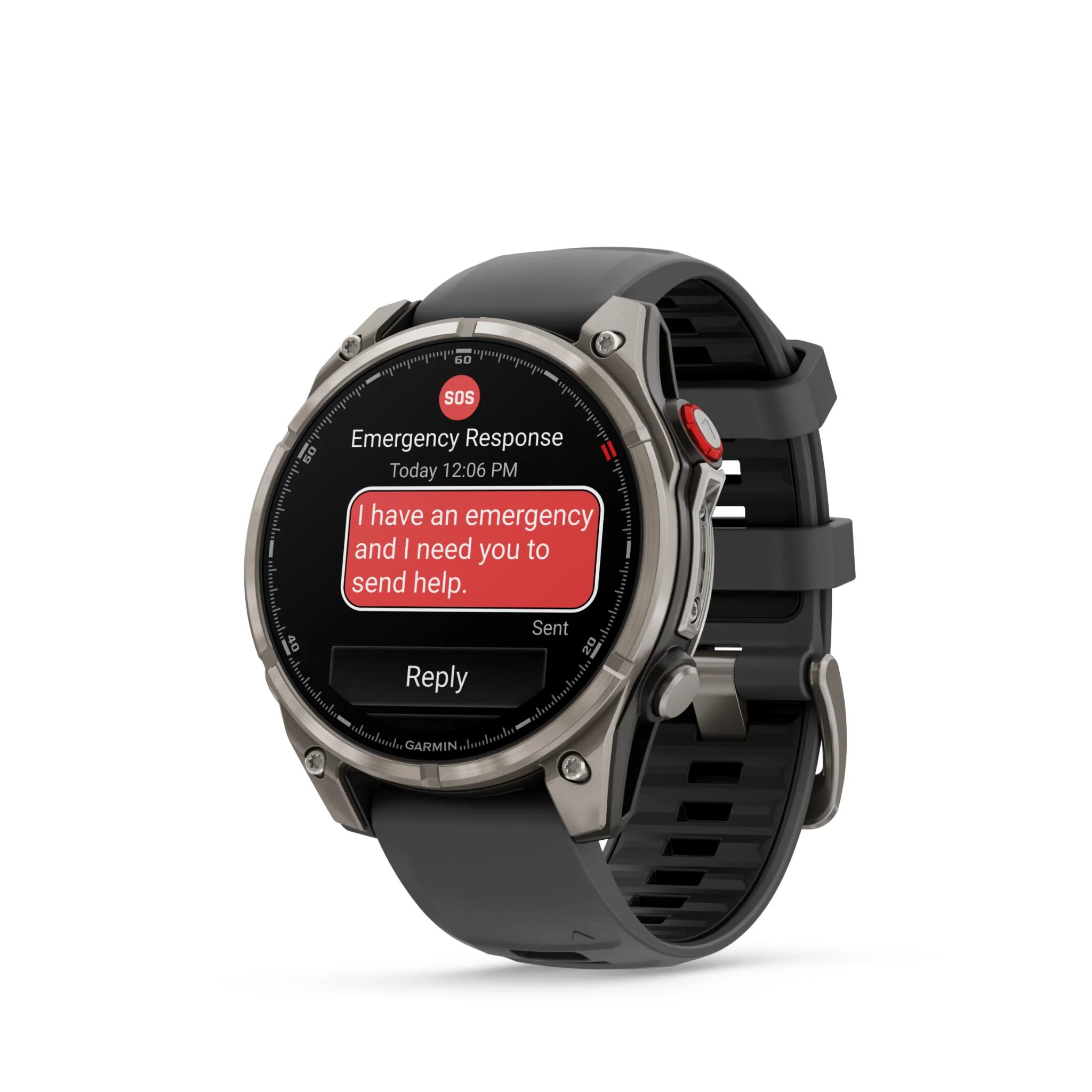 Garmin Fenix 8 Pro 47mm AMOLED Sapphire Edition Titanium with Graphite + Black Band - Image 2