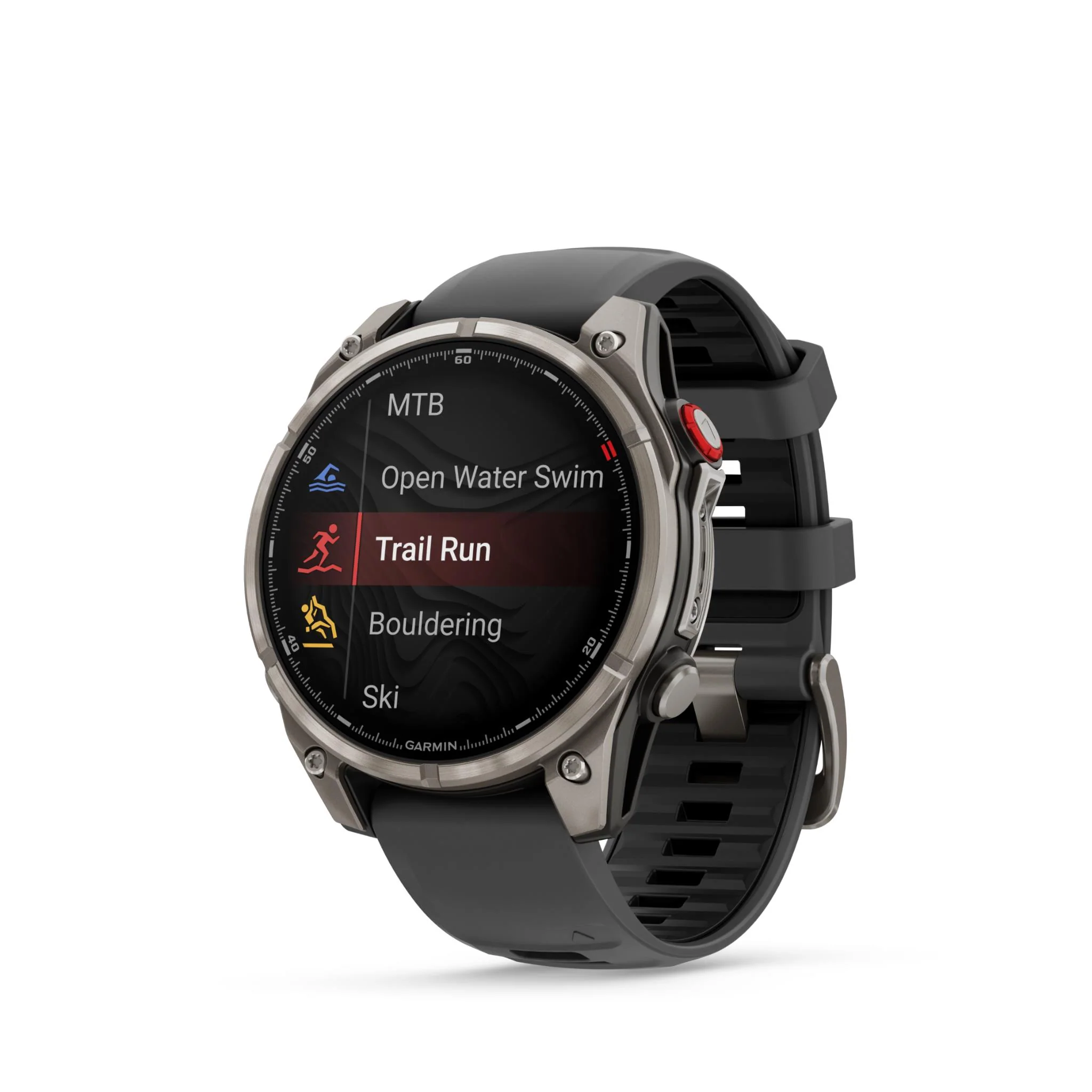 Garmin Fenix 8 Pro 47mm AMOLED Sapphire Edition Titanium with Graphite + Black Band - Image 3