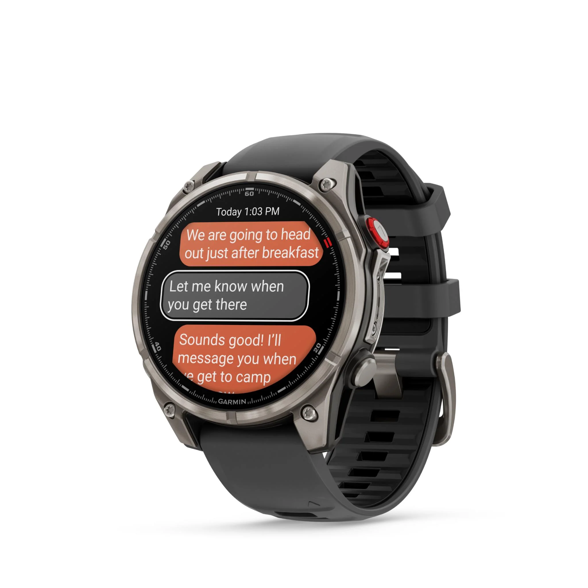 Garmin Fenix 8 Pro 47mm AMOLED Sapphire Edition Titanium with Graphite + Black Band - Image 6