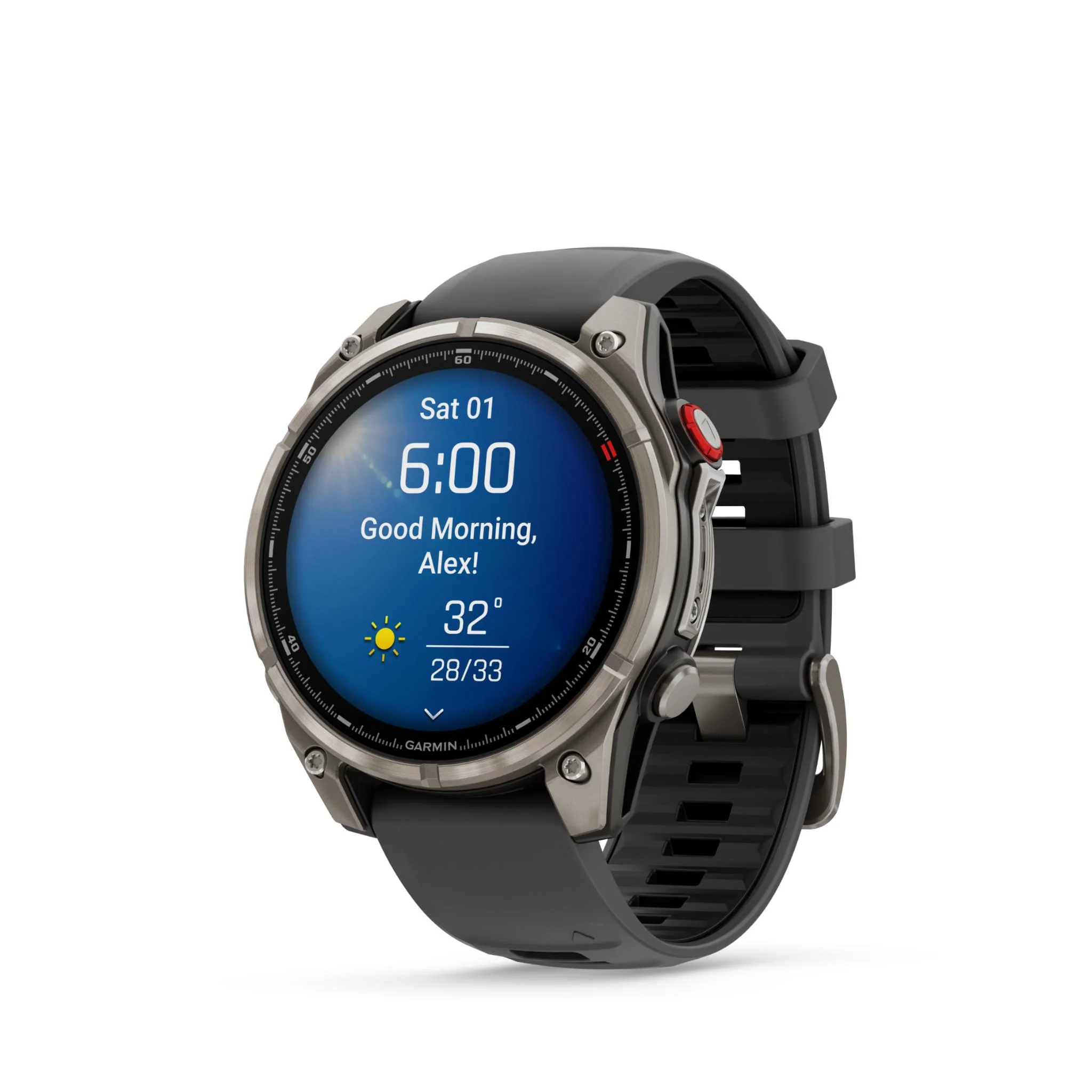 Garmin Fenix 8 Pro 47mm AMOLED Sapphire Edition Titanium with Graphite + Black Band - Image 7