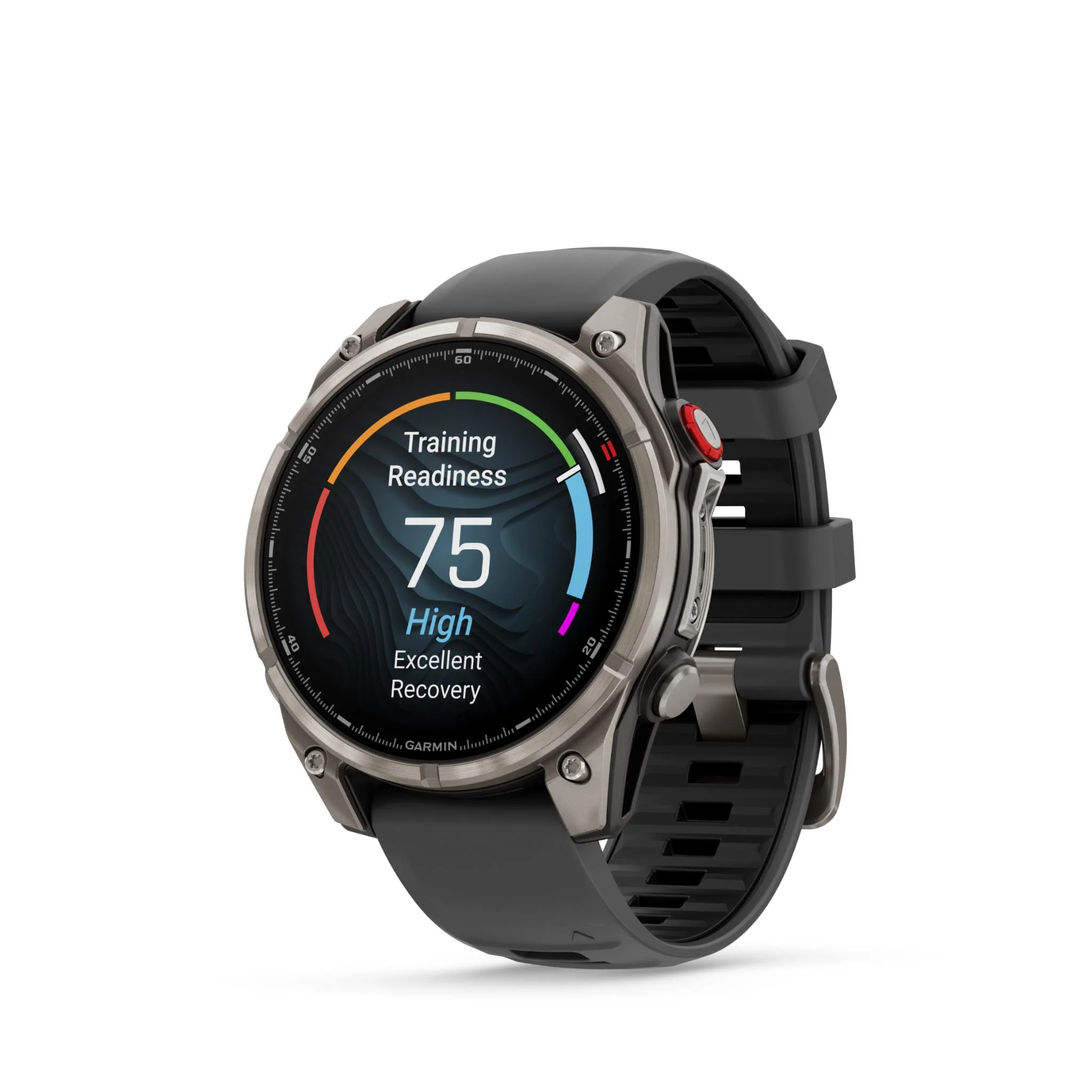 Garmin Fenix 8 Pro 47mm AMOLED Sapphire Edition Titanium with Graphite + Black Band - Image 9