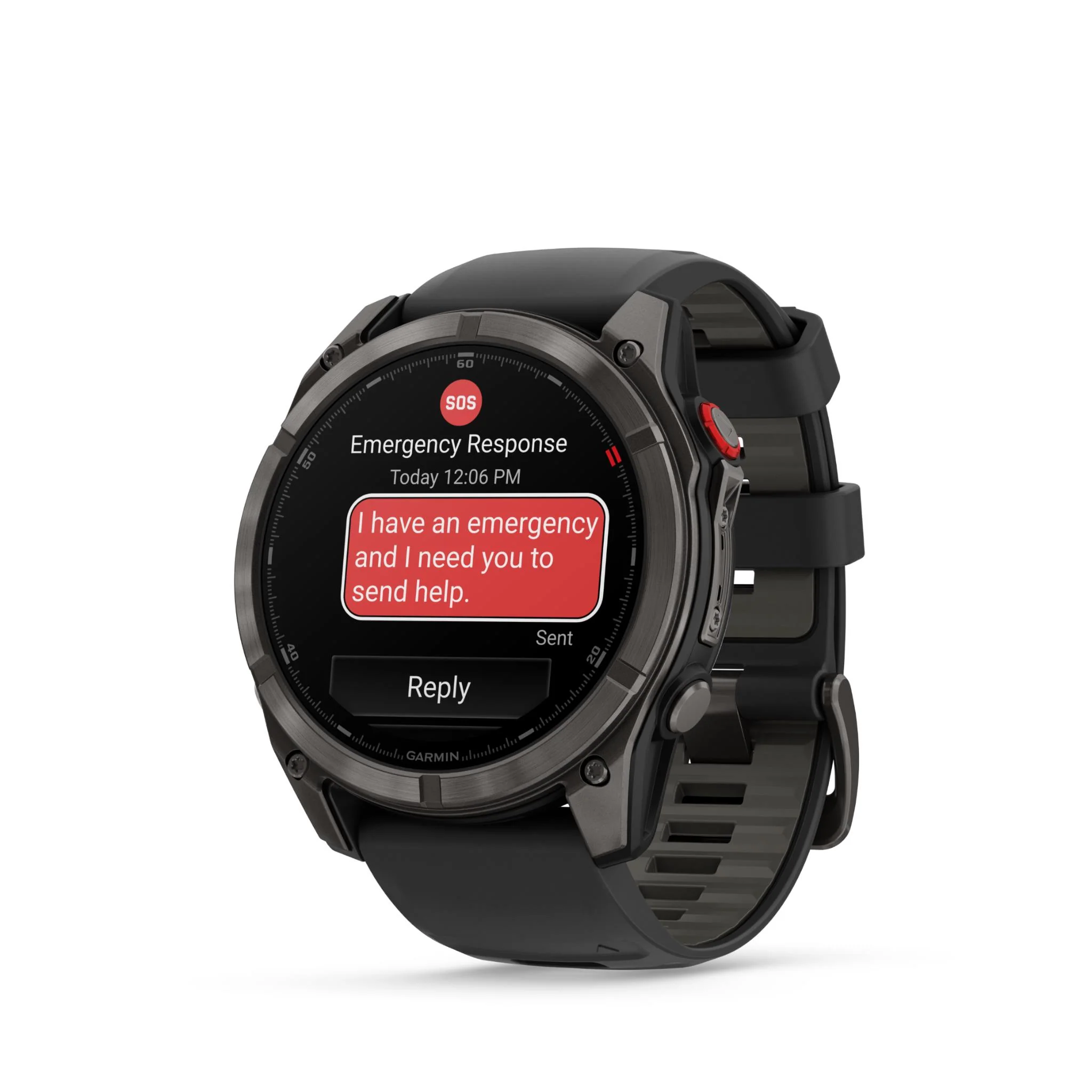 Garmin Fenix 8 Pro 51mm AMOLED Sapphire Edition Carbon Grey Titanium with Black + Pebble Grey Band - Image 2
