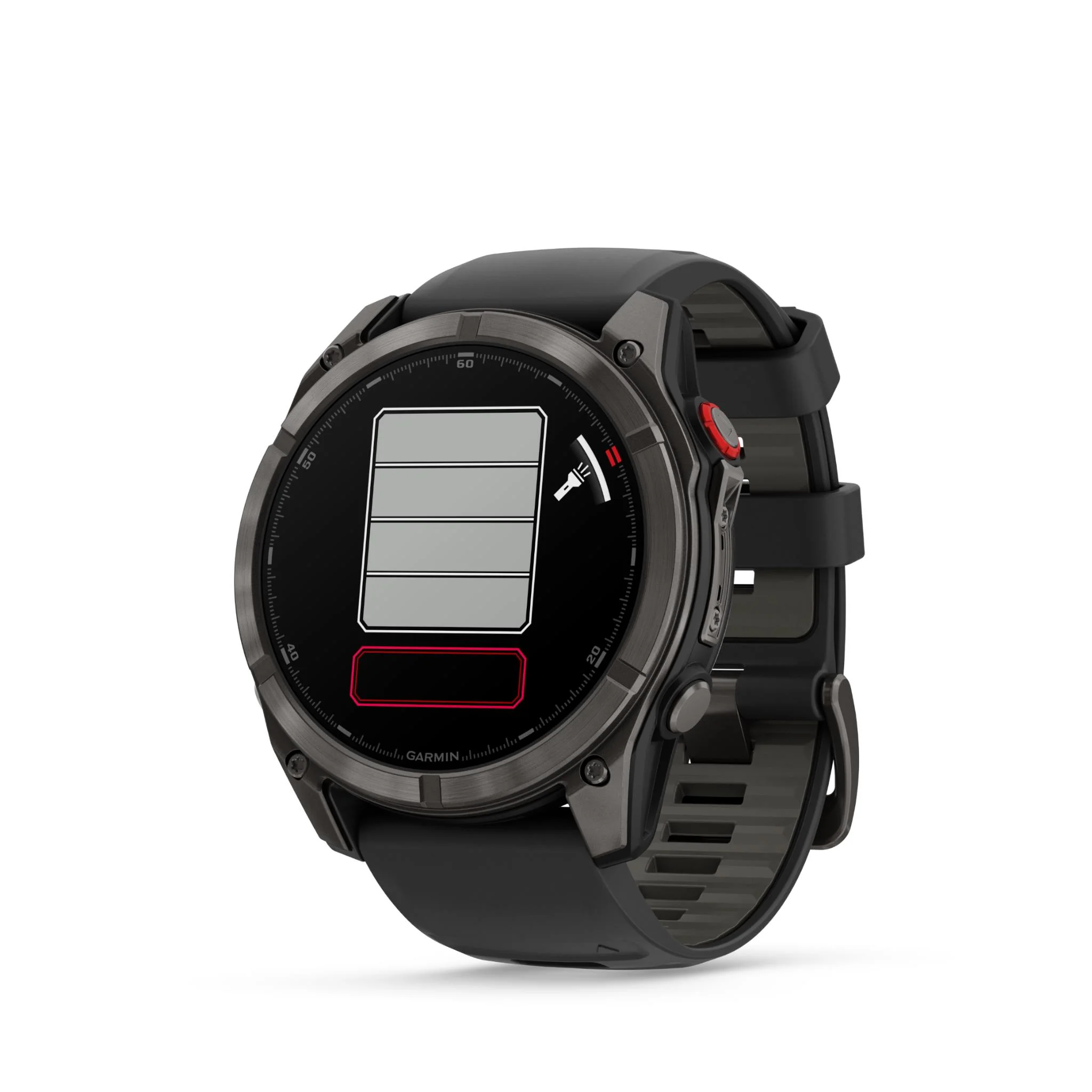 Garmin Fenix 8 Pro 51mm AMOLED Sapphire Edition Carbon Grey Titanium with Black + Pebble Grey Band - Image 5