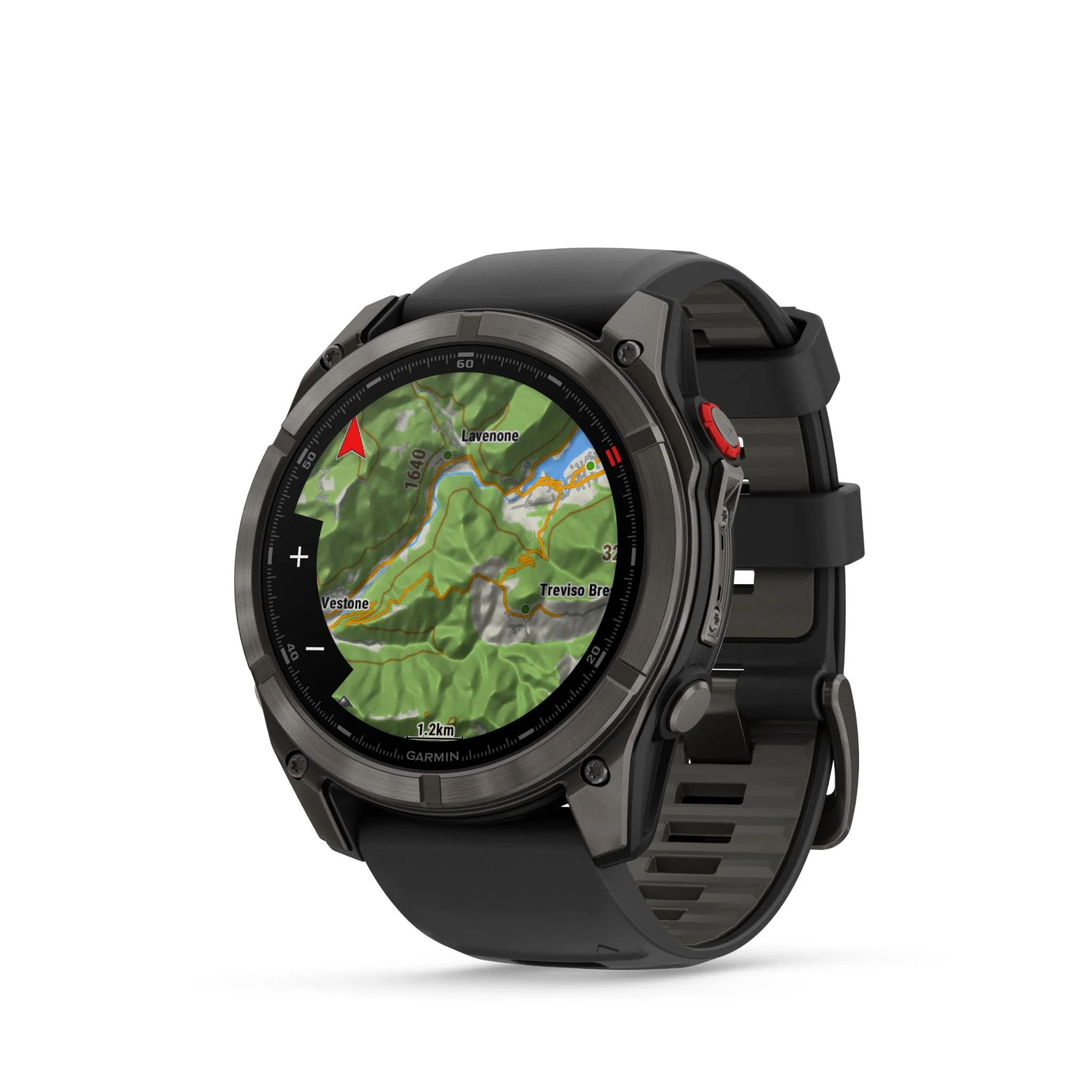 Garmin Fenix 8 Pro 51mm AMOLED Sapphire Edition Carbon Grey Titanium with Black + Pebble Grey Band - Image 8