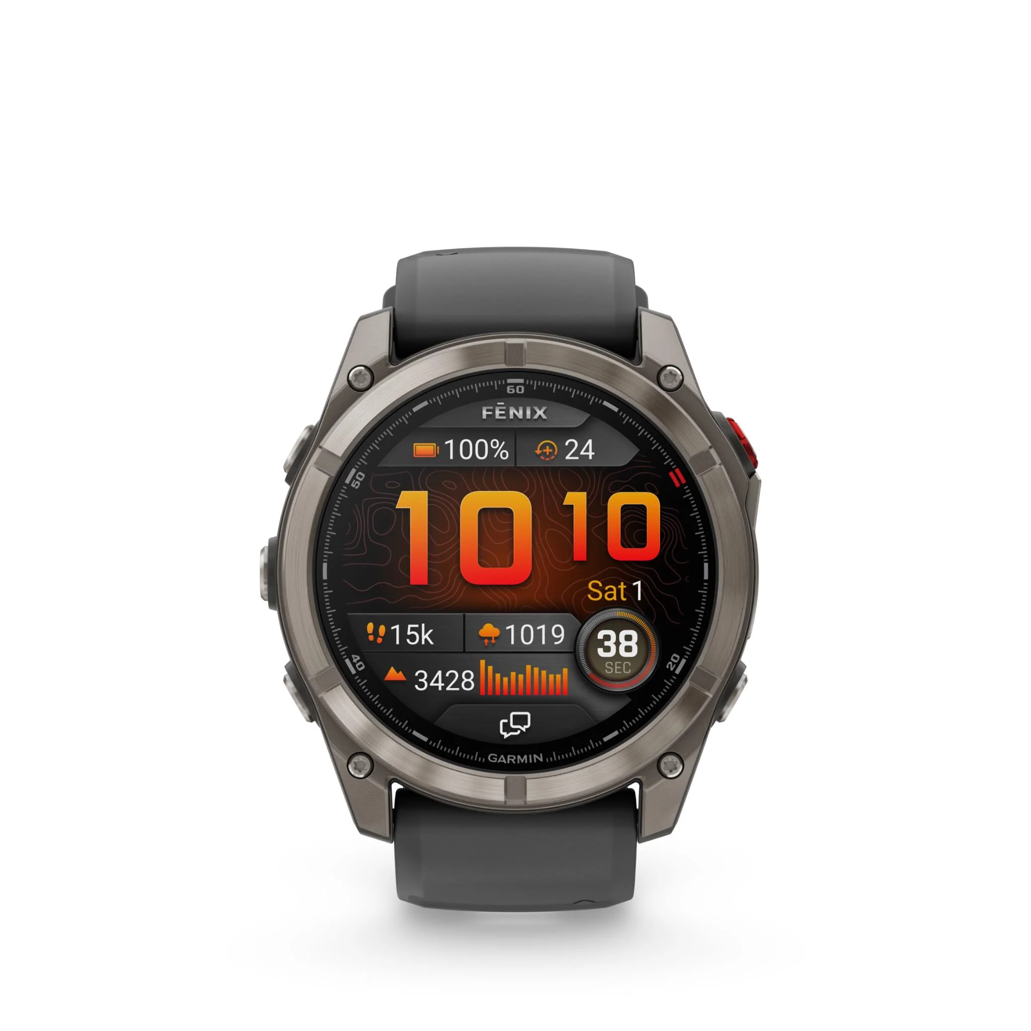 Garmin Fenix 8 Pro 51mm AMOLED Sapphire Edition Titanium with Graphite + Black Band - Image 11