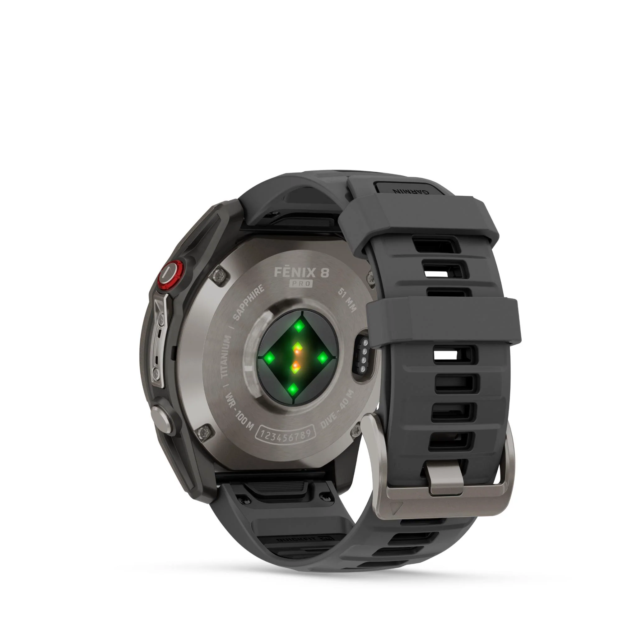 Garmin Fenix 8 Pro 51mm AMOLED Sapphire Edition Titanium with Graphite + Black Band - Image 14