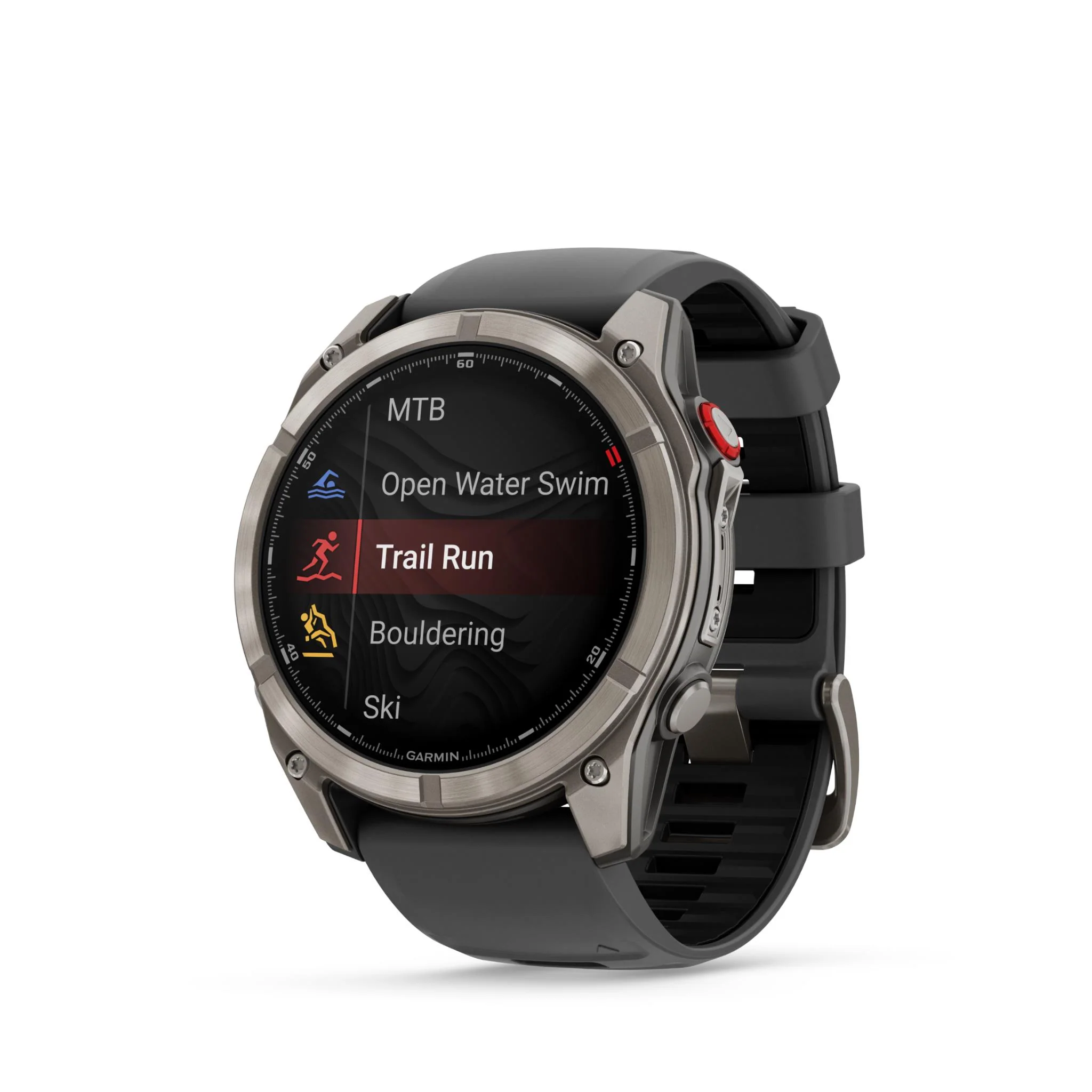 Garmin Fenix 8 Pro 51mm AMOLED Sapphire Edition Titanium with Graphite + Black Band - Image 3