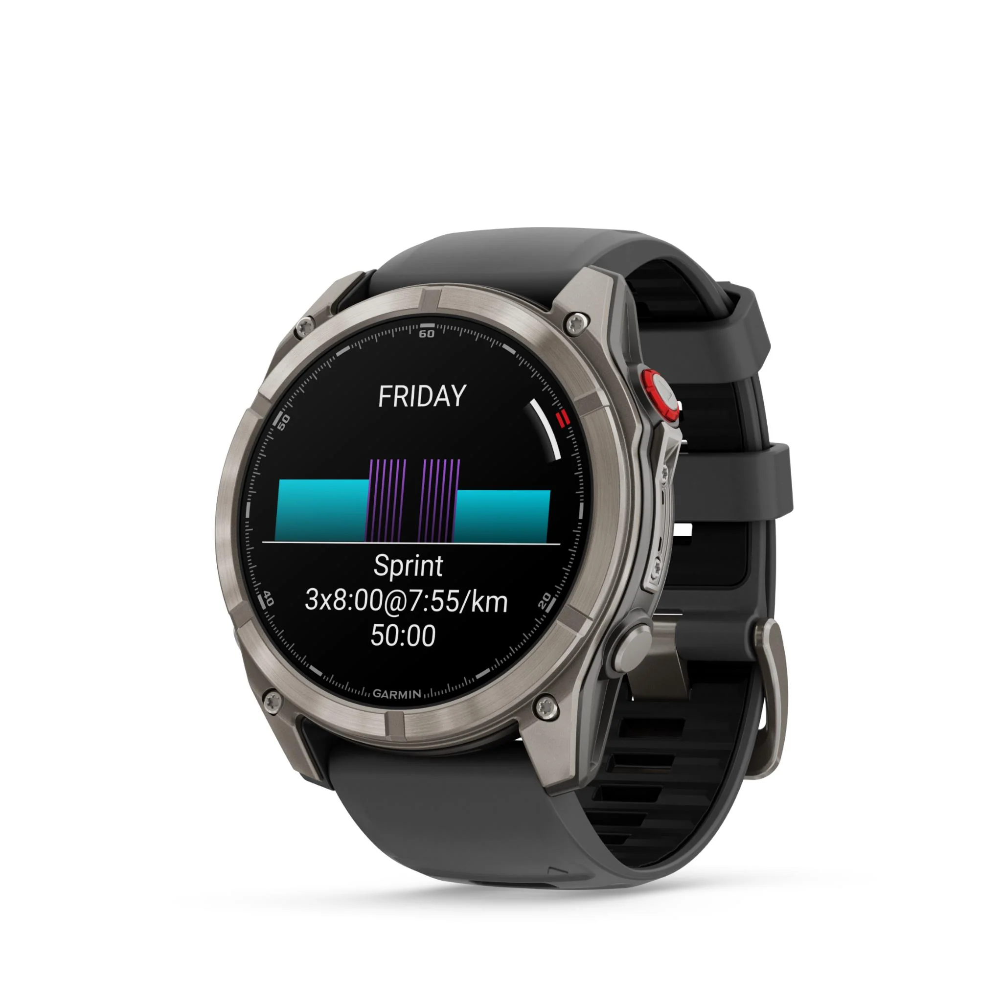 Garmin Fenix 8 Pro 51mm AMOLED Sapphire Edition Titanium with Graphite + Black Band - Image 4