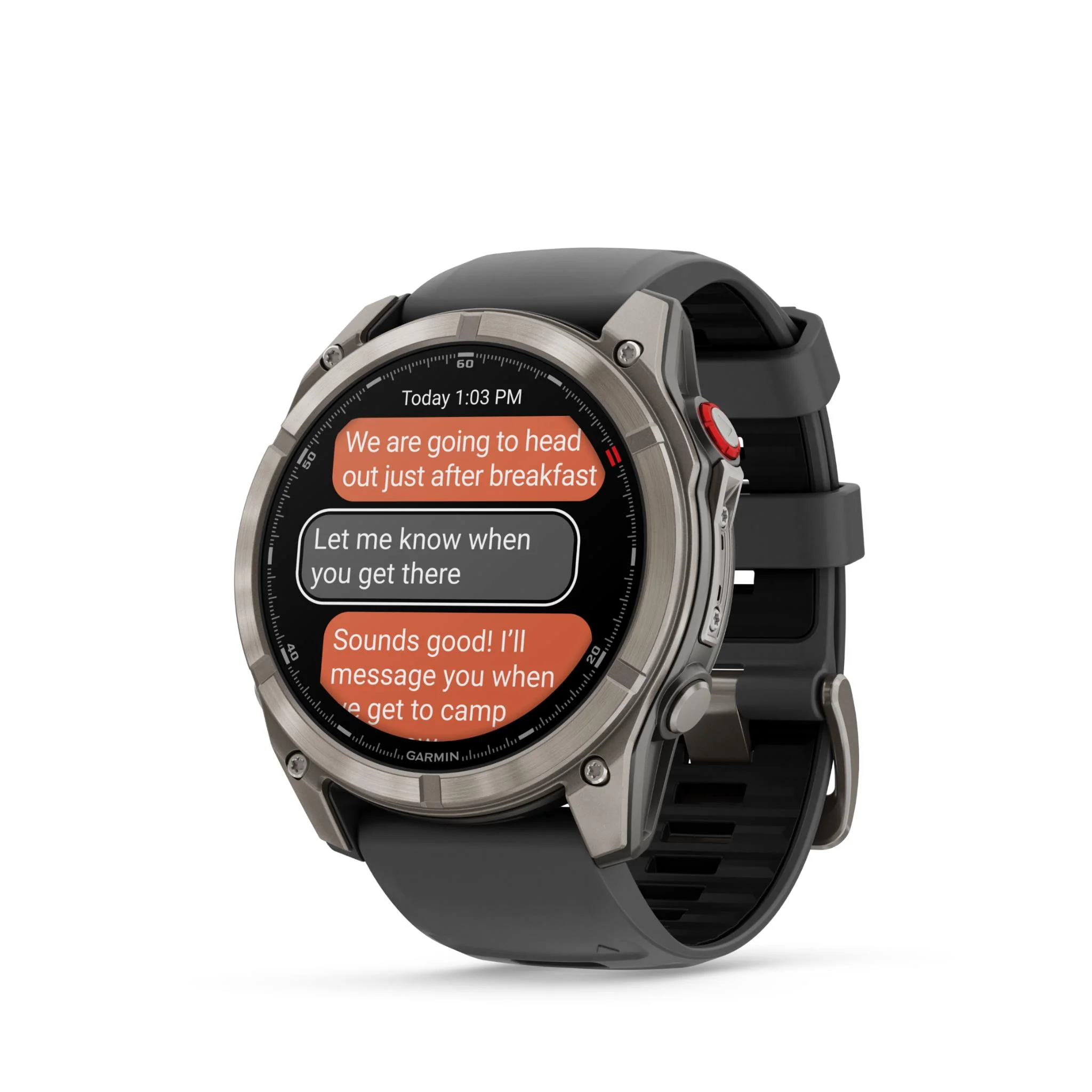 Garmin Fenix 8 Pro 51mm AMOLED Sapphire Edition Titanium with Graphite + Black Band - Image 6