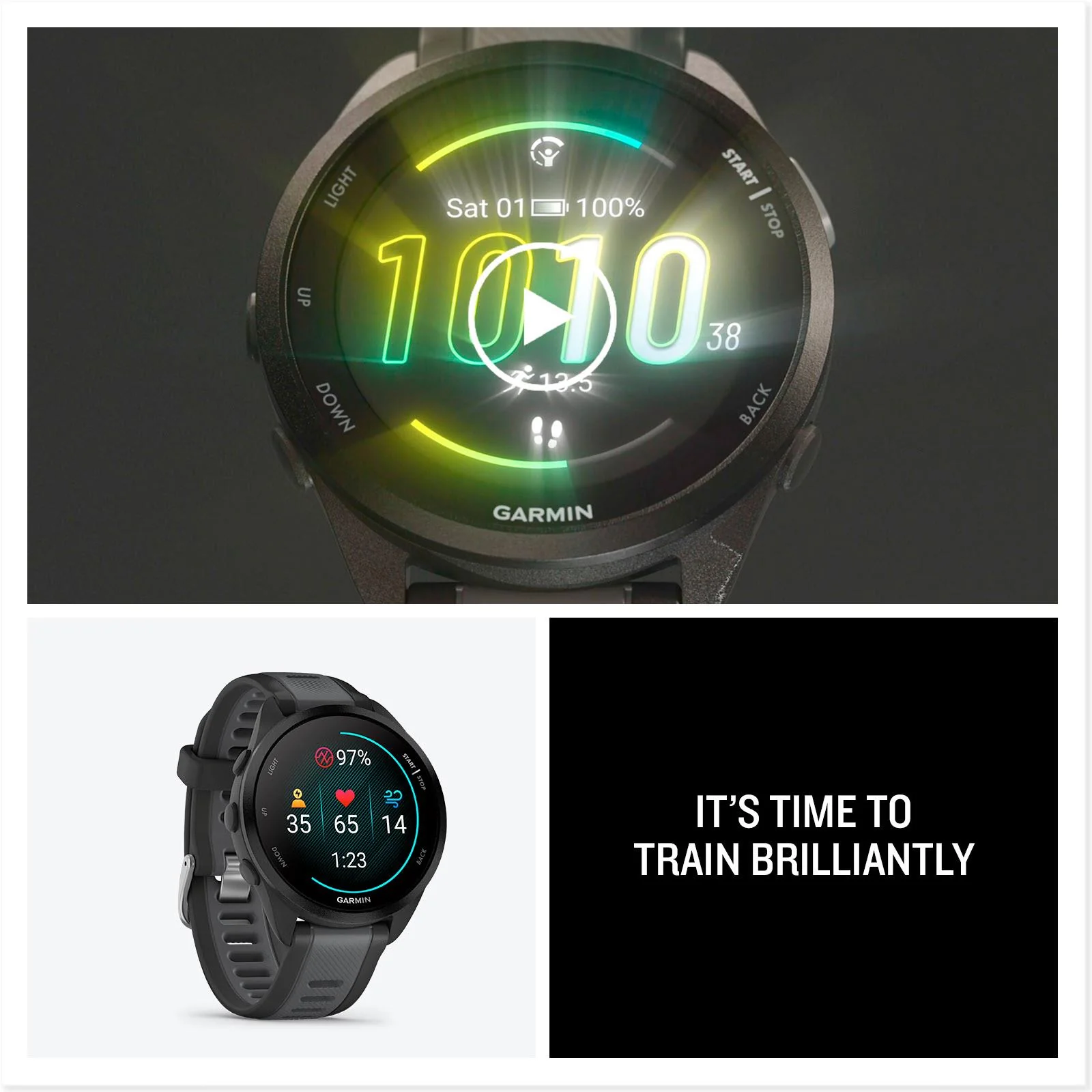 Garmin Forerunner 165 Smart Watch (Black/Slate Grey) - Image 8