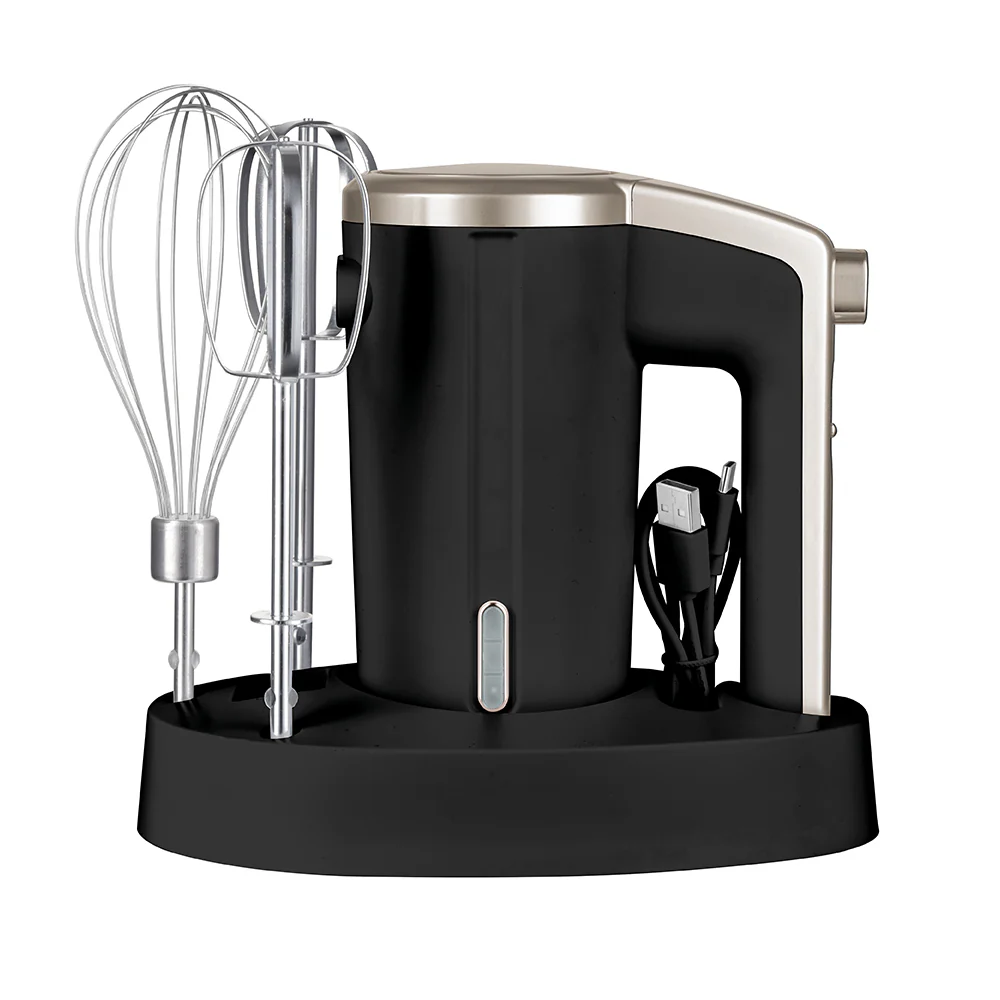 Geek Chef Rechargeable Cordless Electric Hand Mixer & Whisk (Black) - Image 2