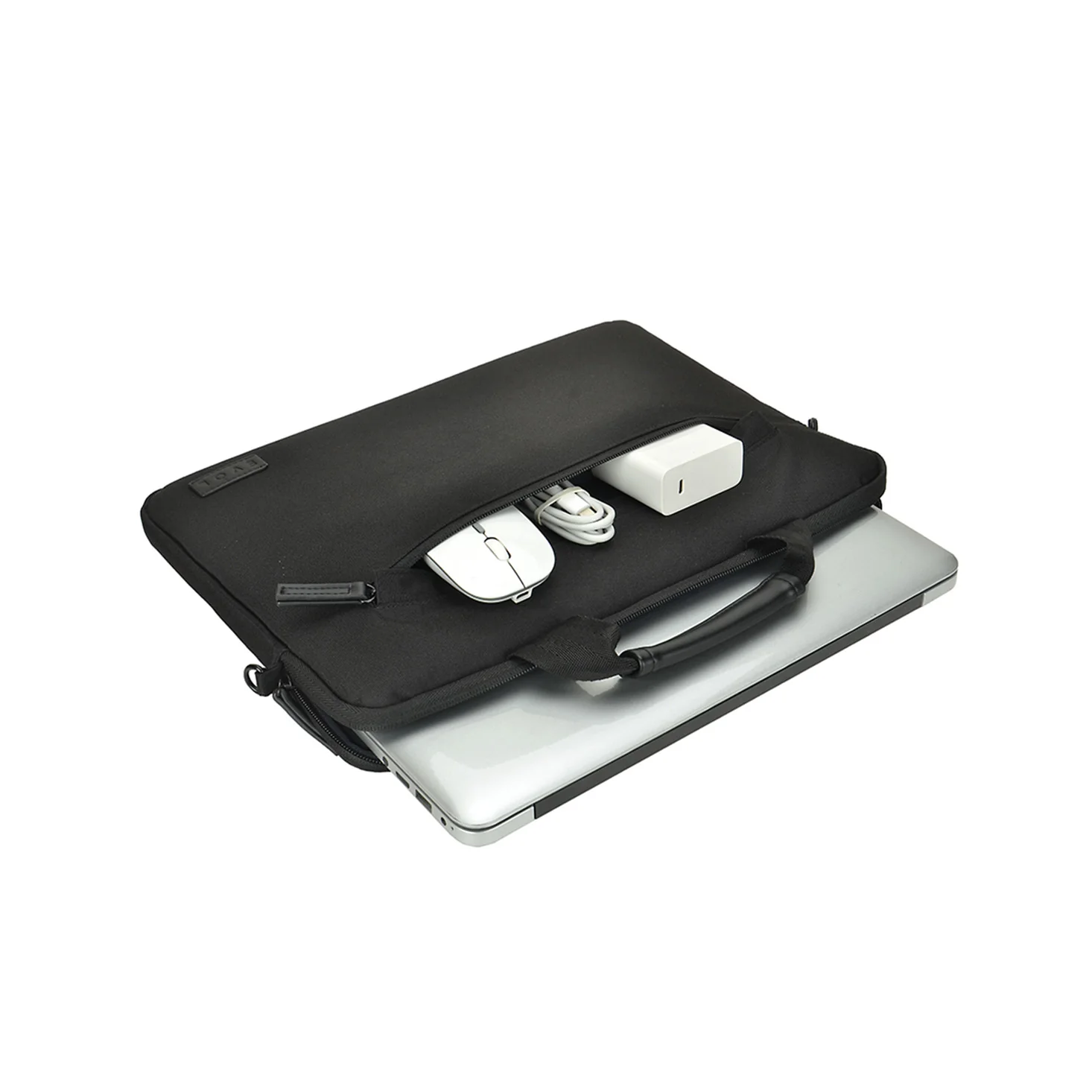 Generation Earth 13.3" Slim Laptop Briefcase (Black) - Image 6