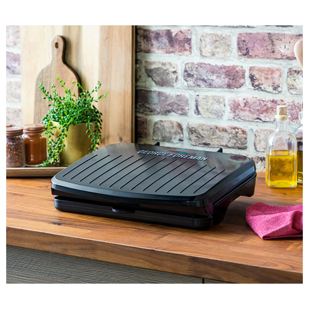 George Foreman 33cm Fit Electric Griller Press Medium Non Stick Food Cooking - Image 2