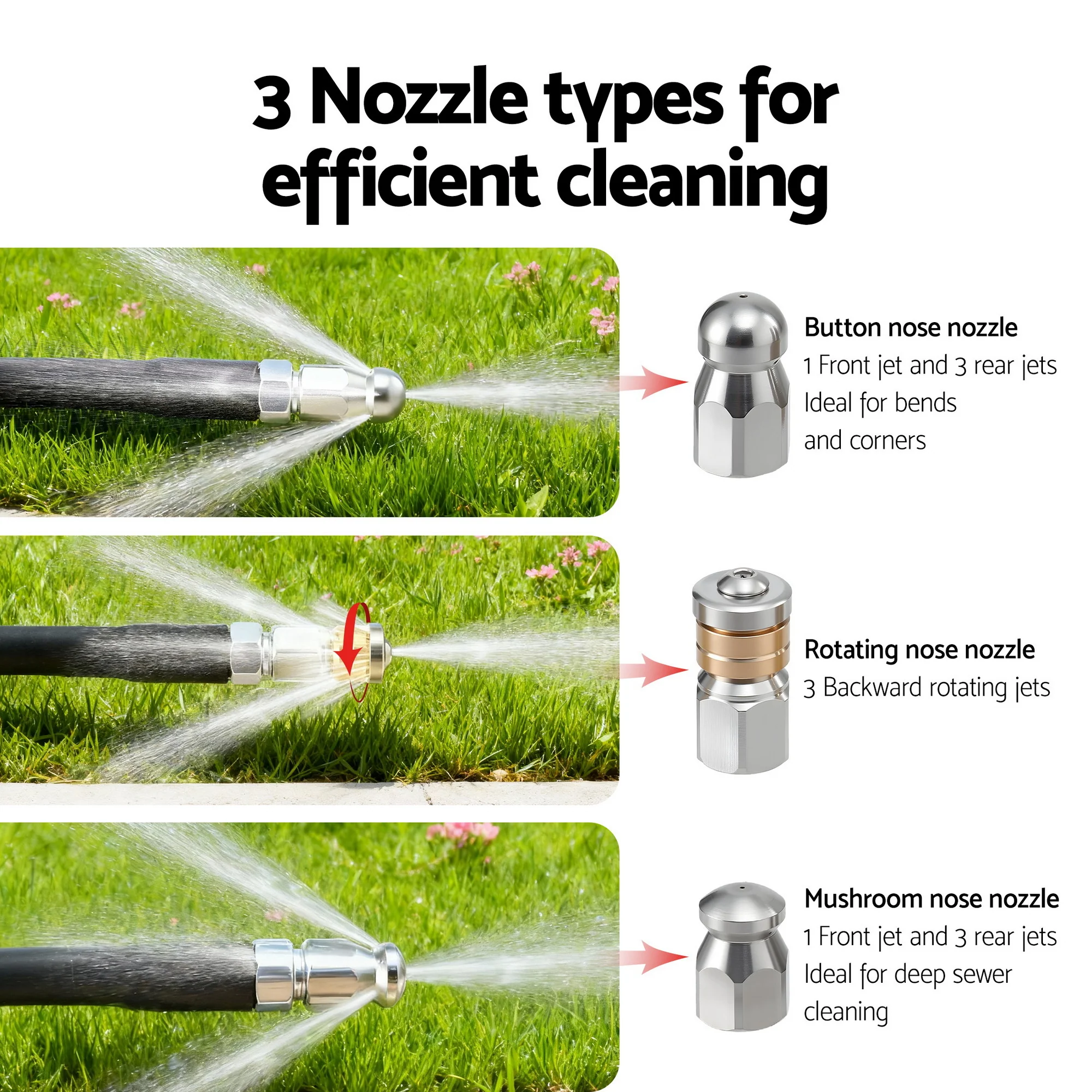 Giantz Pressure Washer Hose 30M 5800PSI Power Replacement Extension 1/4'' Quick Connect - Image 6