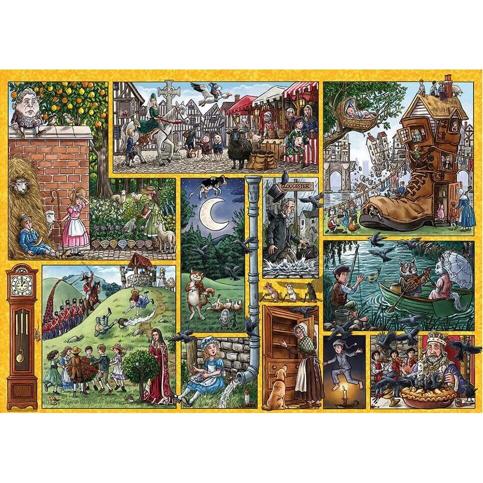 Gibsons 1000pc Nursery Rhymes Thru Time Puzzle - Image 2