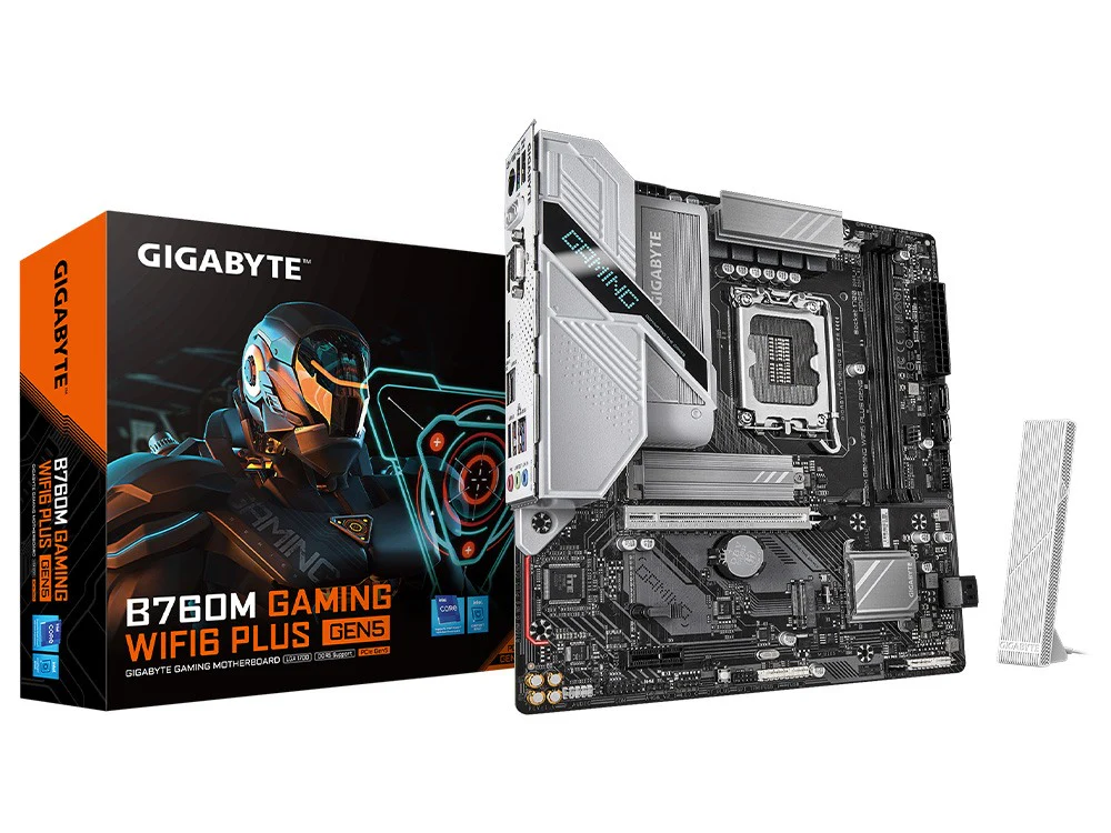 Gigabyte B760M Gaming WIFI6 PLUS GEN5 LGA1700 mATX Motherboard (B760M GAMING WIFI6 PLUS GEN5) - Image 4