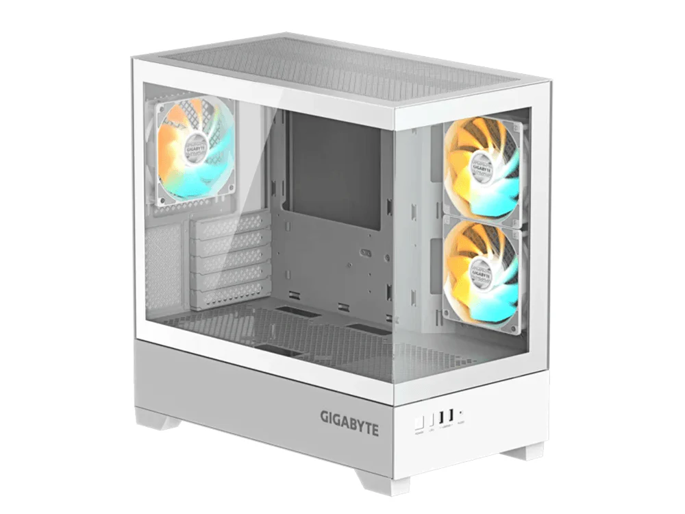 GIGABYTE C201 Panoramic ICE Tempered Glass mATX Mid-Tower Case - Image 2