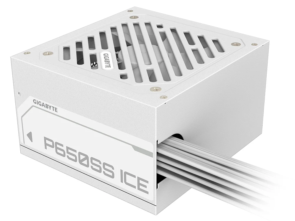 GIGABYTE GP-P650SS ICE 650W 80+ Silver ATX 3.0 Power Supply - White - Image 3