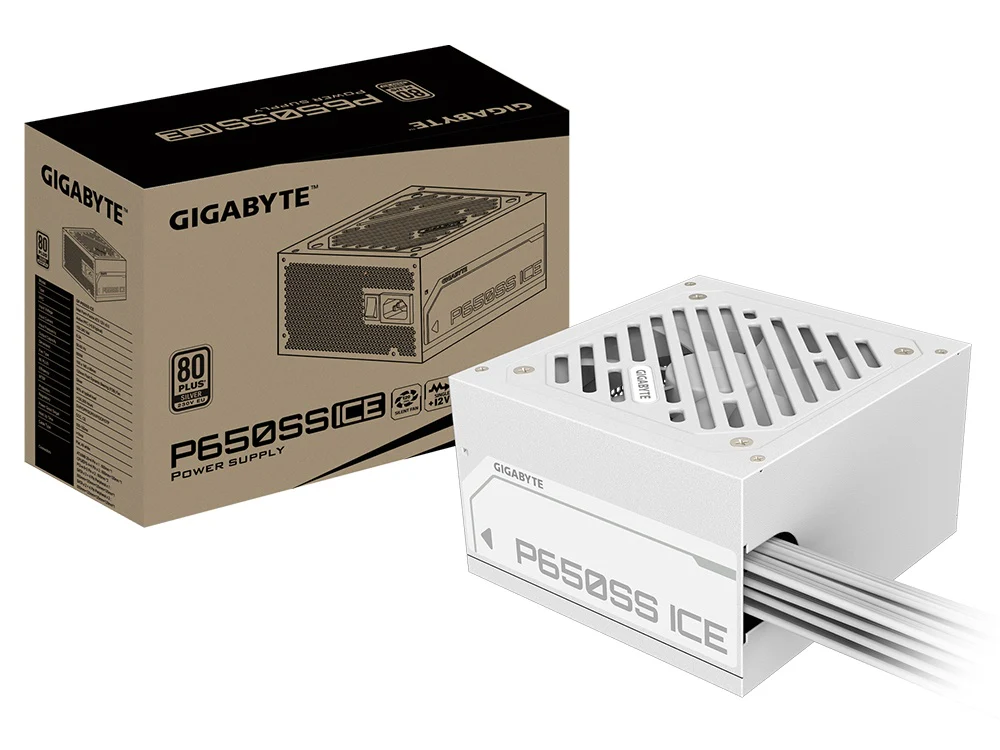 GIGABYTE GP-P650SS ICE 650W 80+ Silver ATX 3.0 Power Supply - White - Image 6