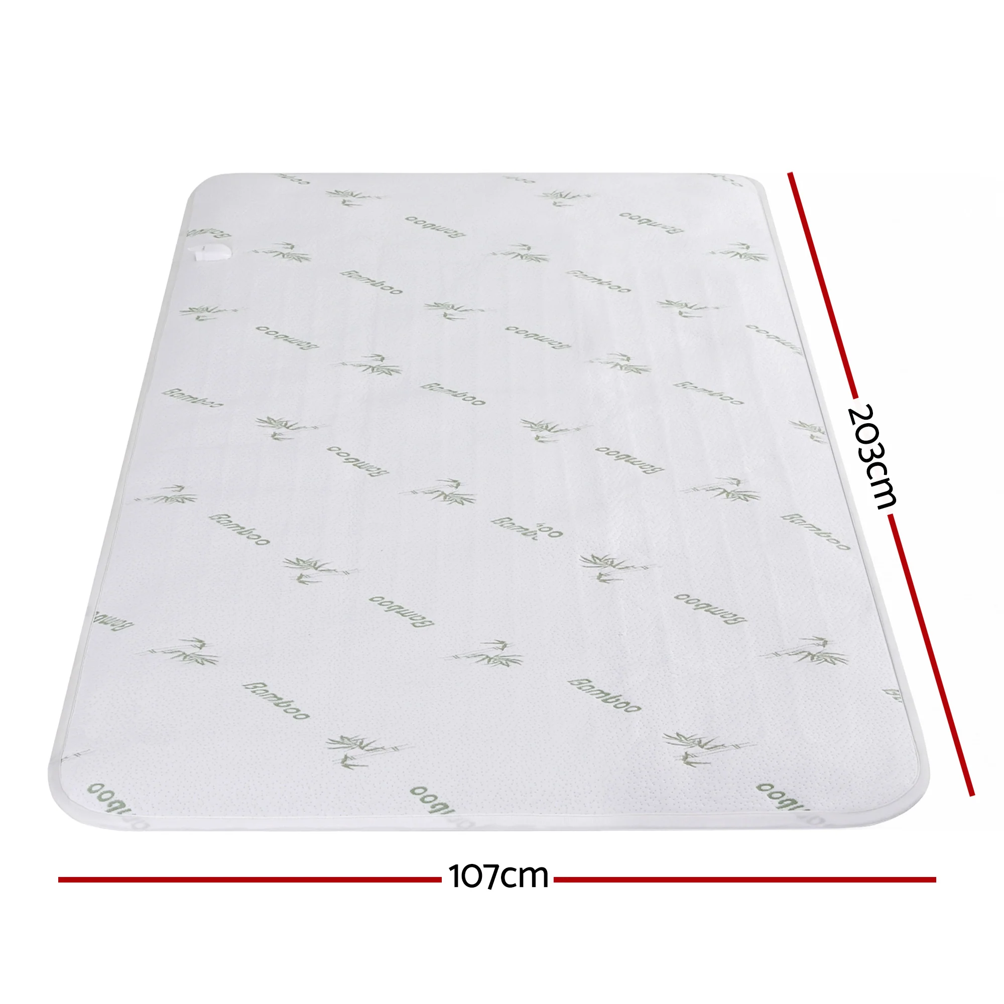 Giselle Electric Blanket Bamboo Fabric King Single Fitted Heated Pad Underlay Washable Winter - Image 3