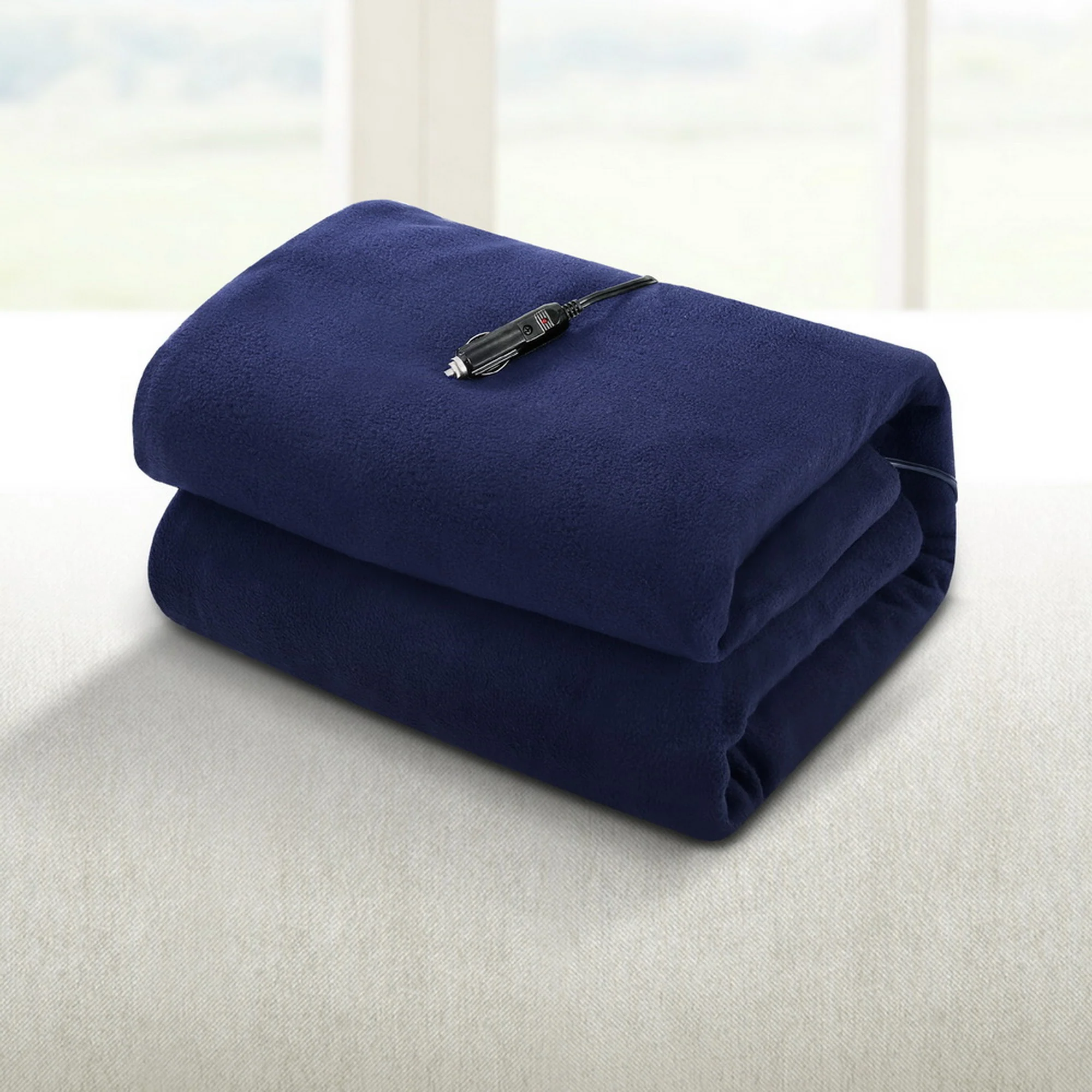 Giselle Electric Heated Blanket Car Throw Rug (Blue) - Image 2