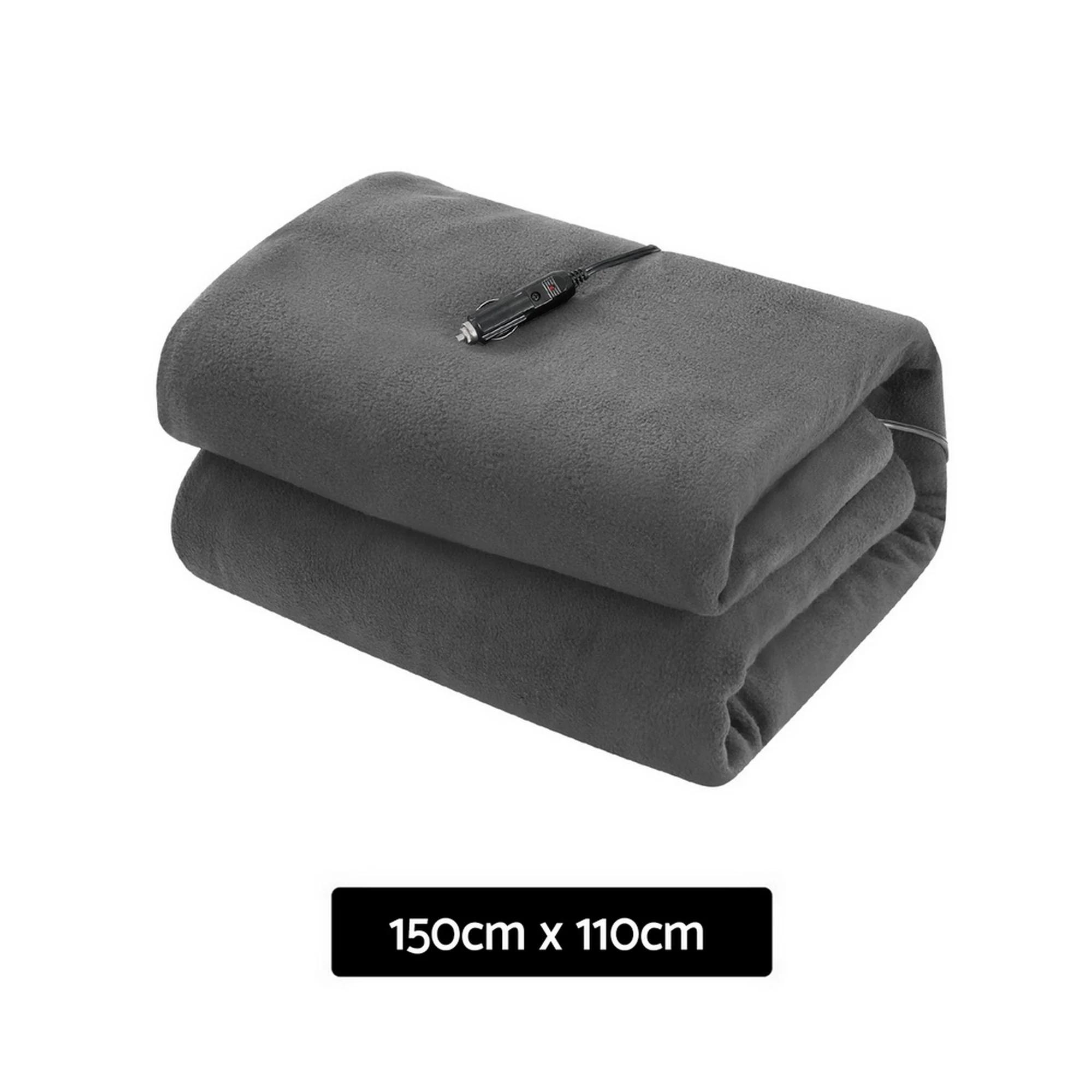 Giselle Electric Heated Blanket Car Throw Rug (Grey) - Image 3