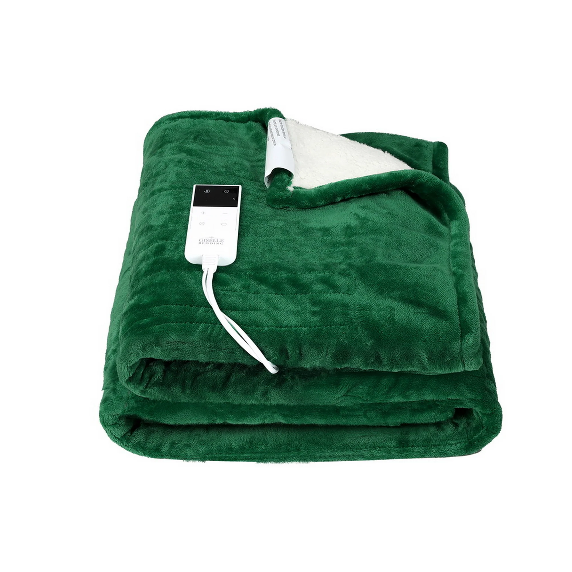 Giselle Electric Throw Rug Heated Blanket Double Sided (Green) - Image 4