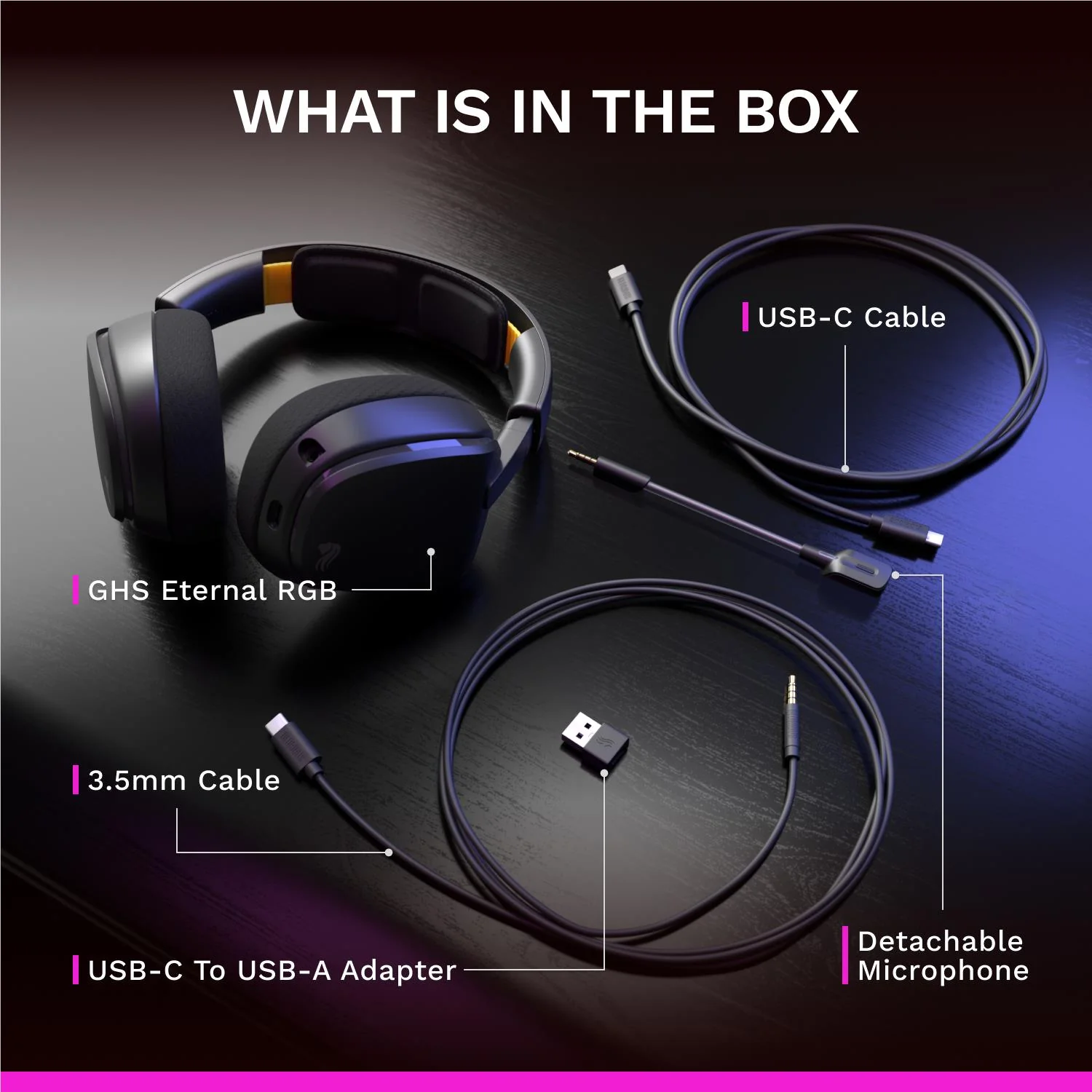 Glorious GHS Eternal RGB Stereo RGB Gaming Headset for PS5, PS4, Switch and PC (Black) - Image 12