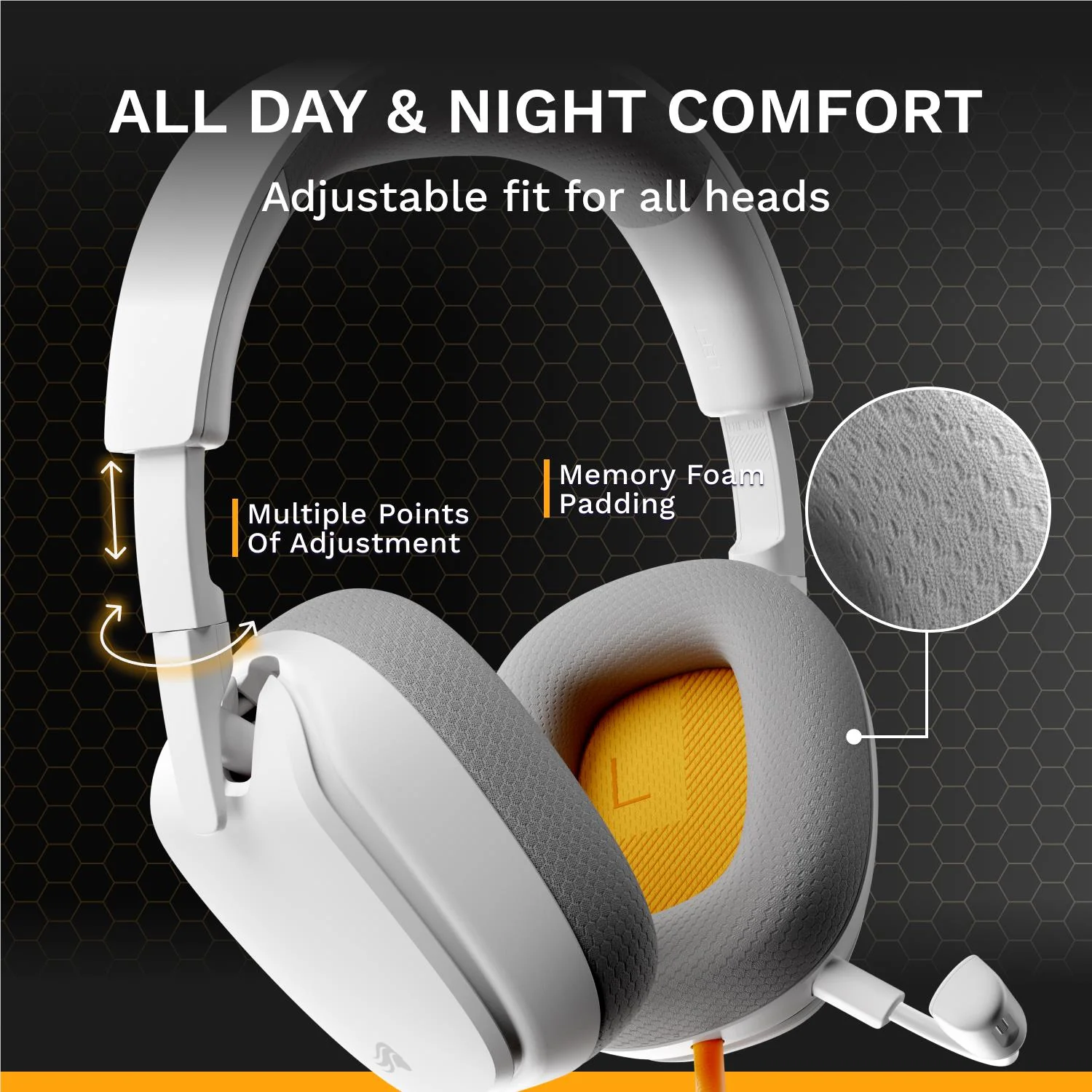 Glorious GHS Eternal Stereo Gaming Headset for PS5, PS4, Xbox, Switch and PC (White) - Image 12
