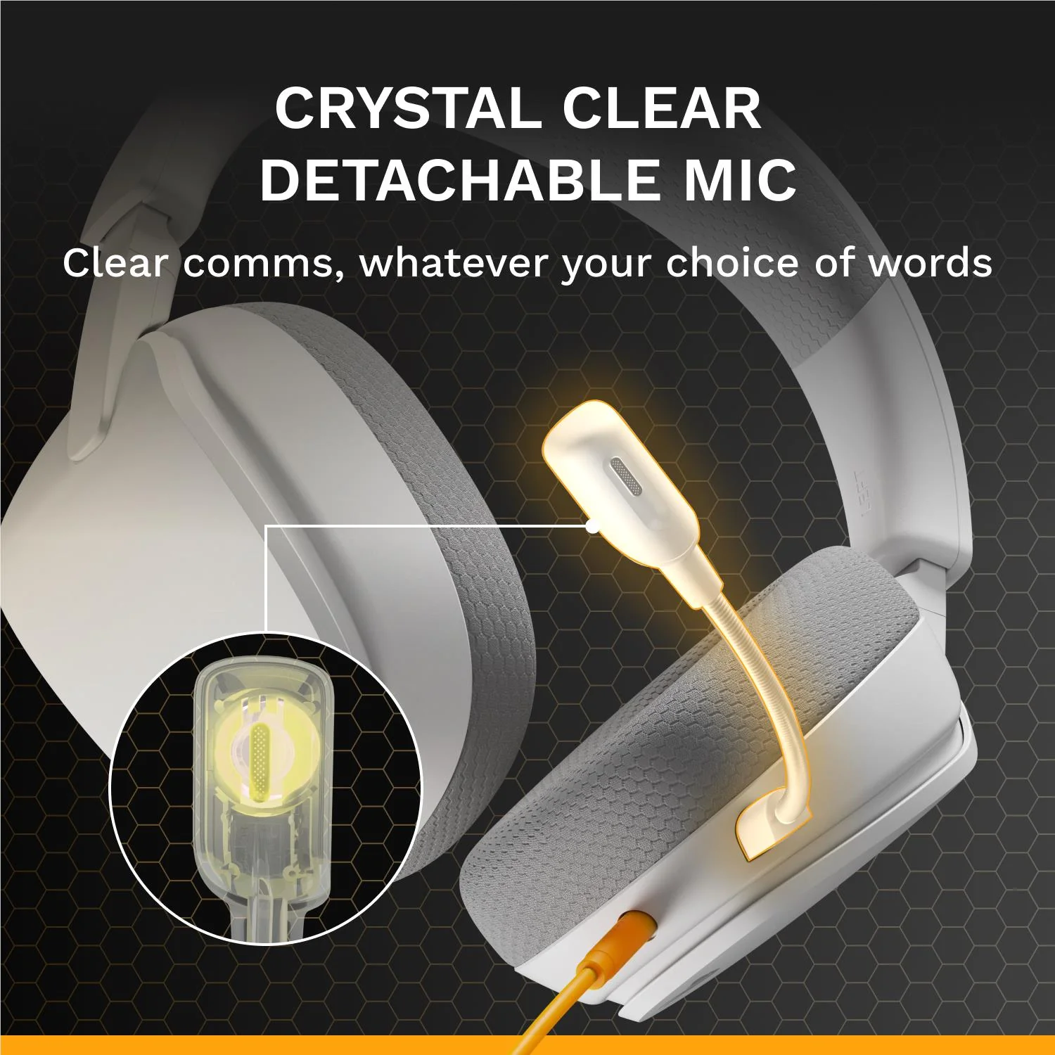 Glorious GHS Eternal Stereo Gaming Headset for PS5, PS4, Xbox, Switch and PC (White) - Image 6