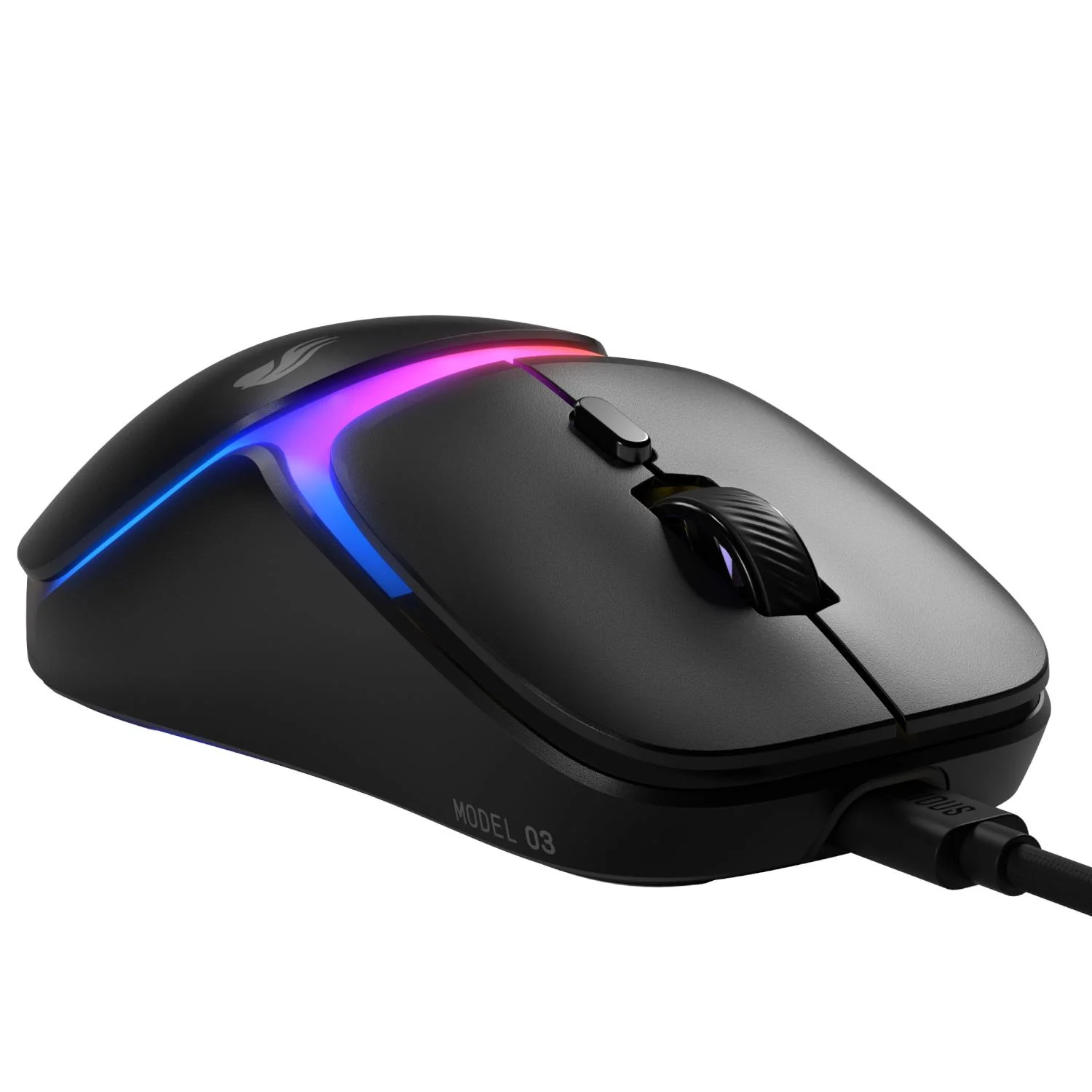 Glorious Model O3 Wired Gaming Mouse (Black) - Image 3