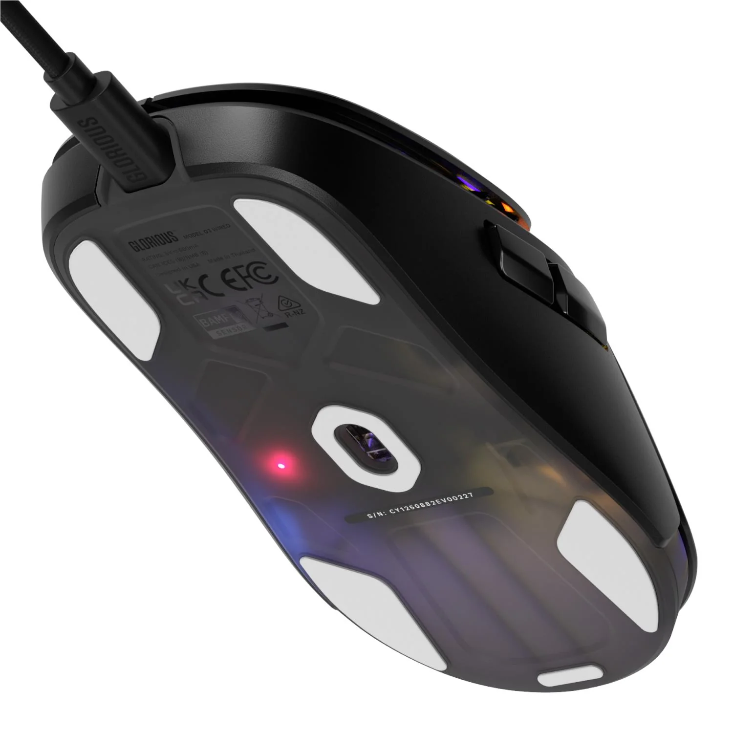 Glorious Model O3 Wired Gaming Mouse (Black) - Image 5