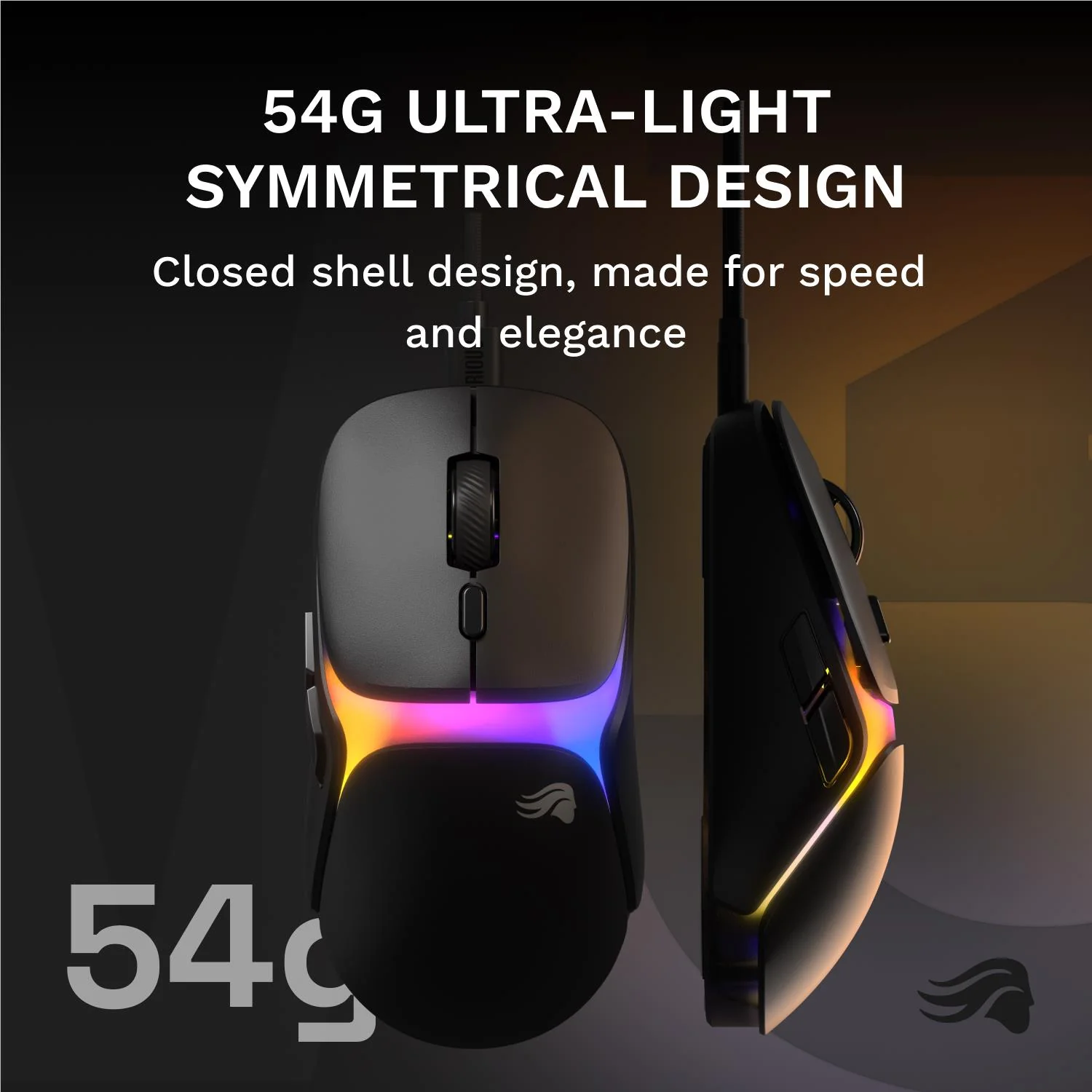 Glorious Model O3 Wired Gaming Mouse (Black) - Image 9