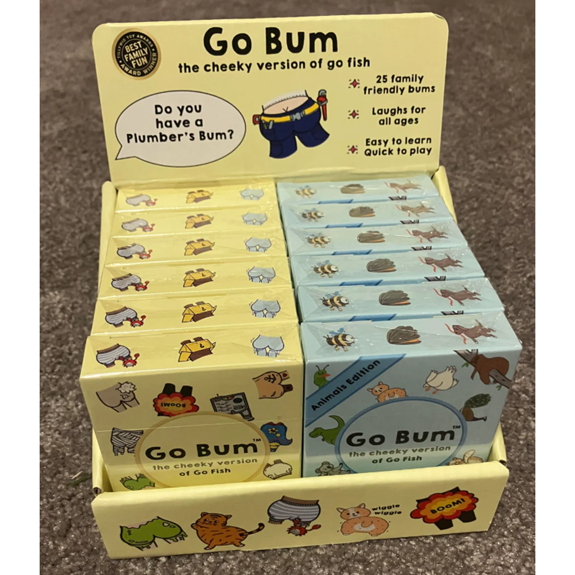 Go Bum Display 6x Go Gum Original 6x Go Bum Animals - Image 2