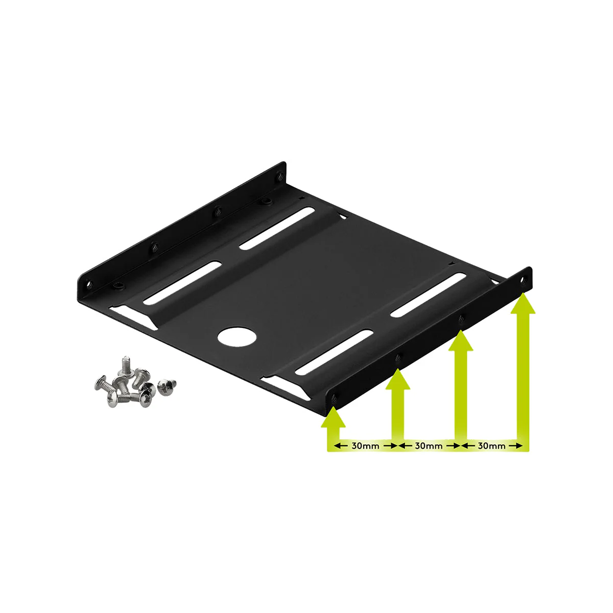 Goobay 2.5 Inch Hard Drive Mounting Frame (Black) - Image 2