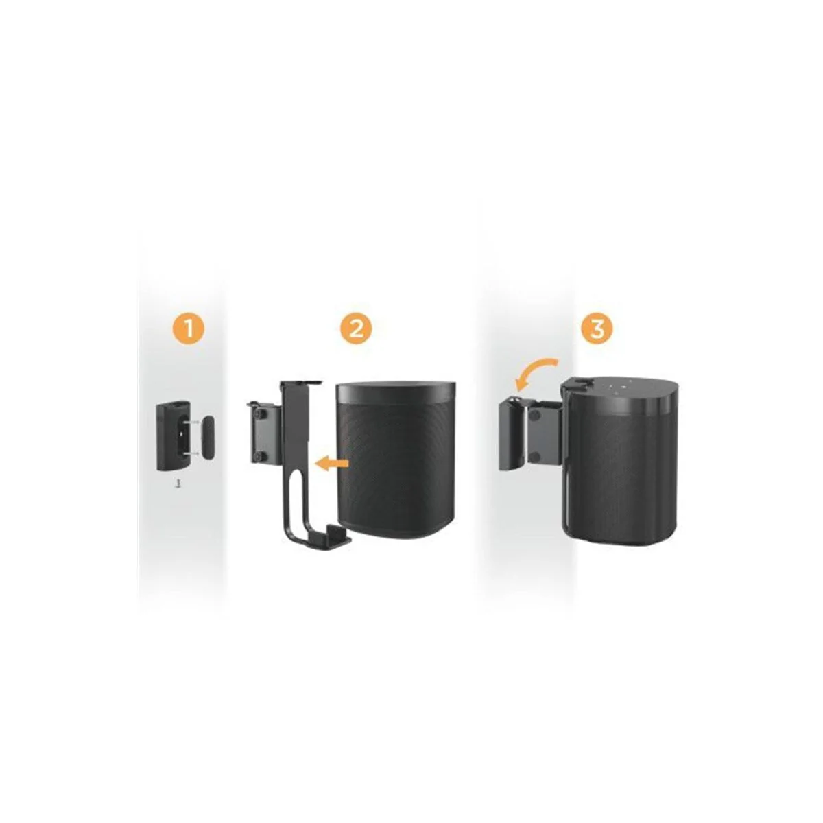 Goobay 2-Pieces Speaker Wall Mount Sonos One (White) - Image 6