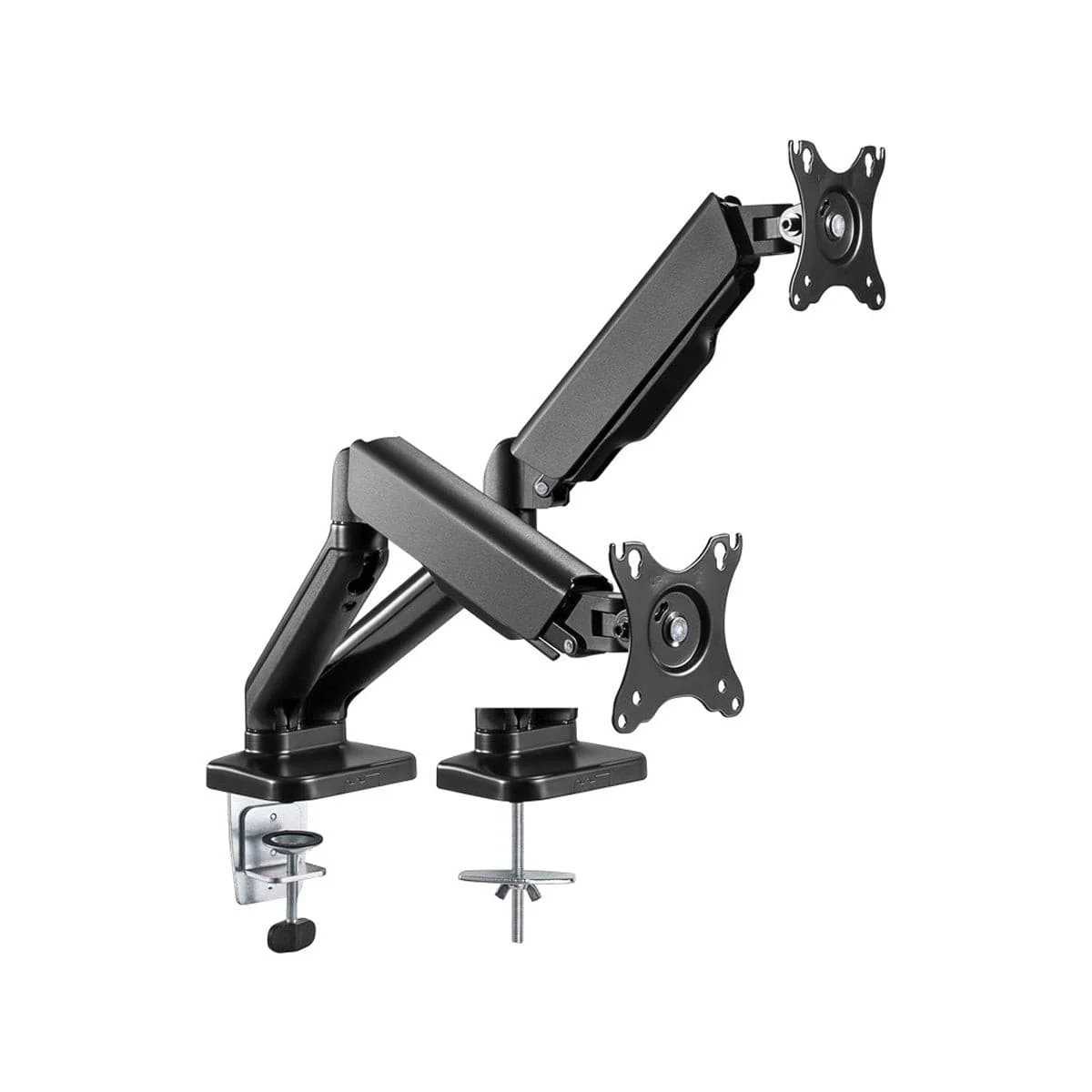 Goobay 43-81cm Dual Monitor Mount with Gas Spring (Black) - Image 3