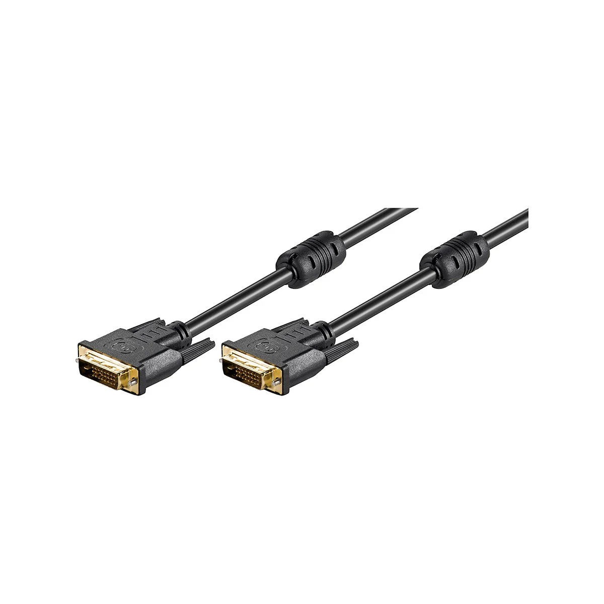 Goobay DVI-D Full HD Cable Dual Link, Gold-Plated Cable 15m (Black) - Image 2