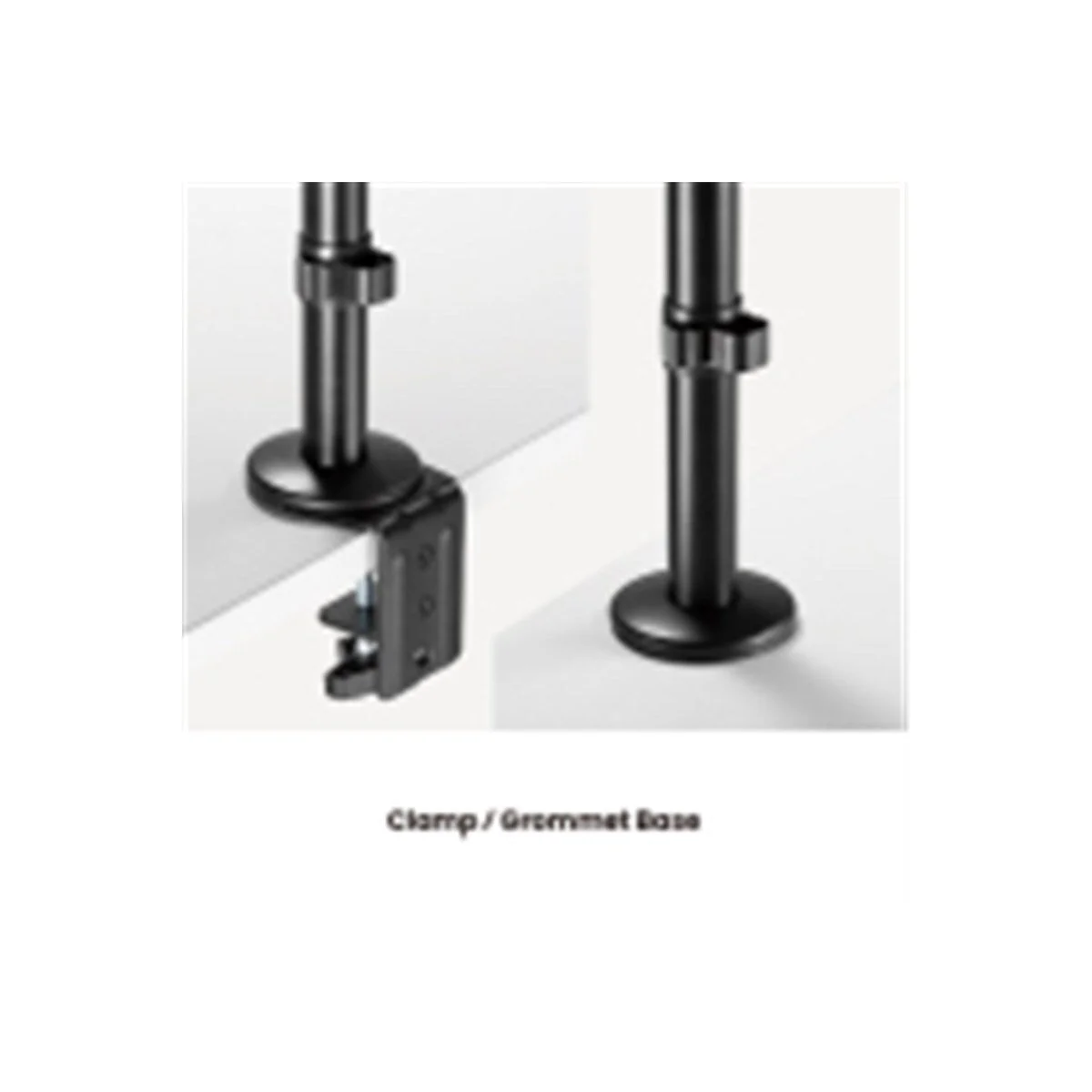 Goobay Monitor Mount Workstation Single Pole PRO (Black) - Image 7