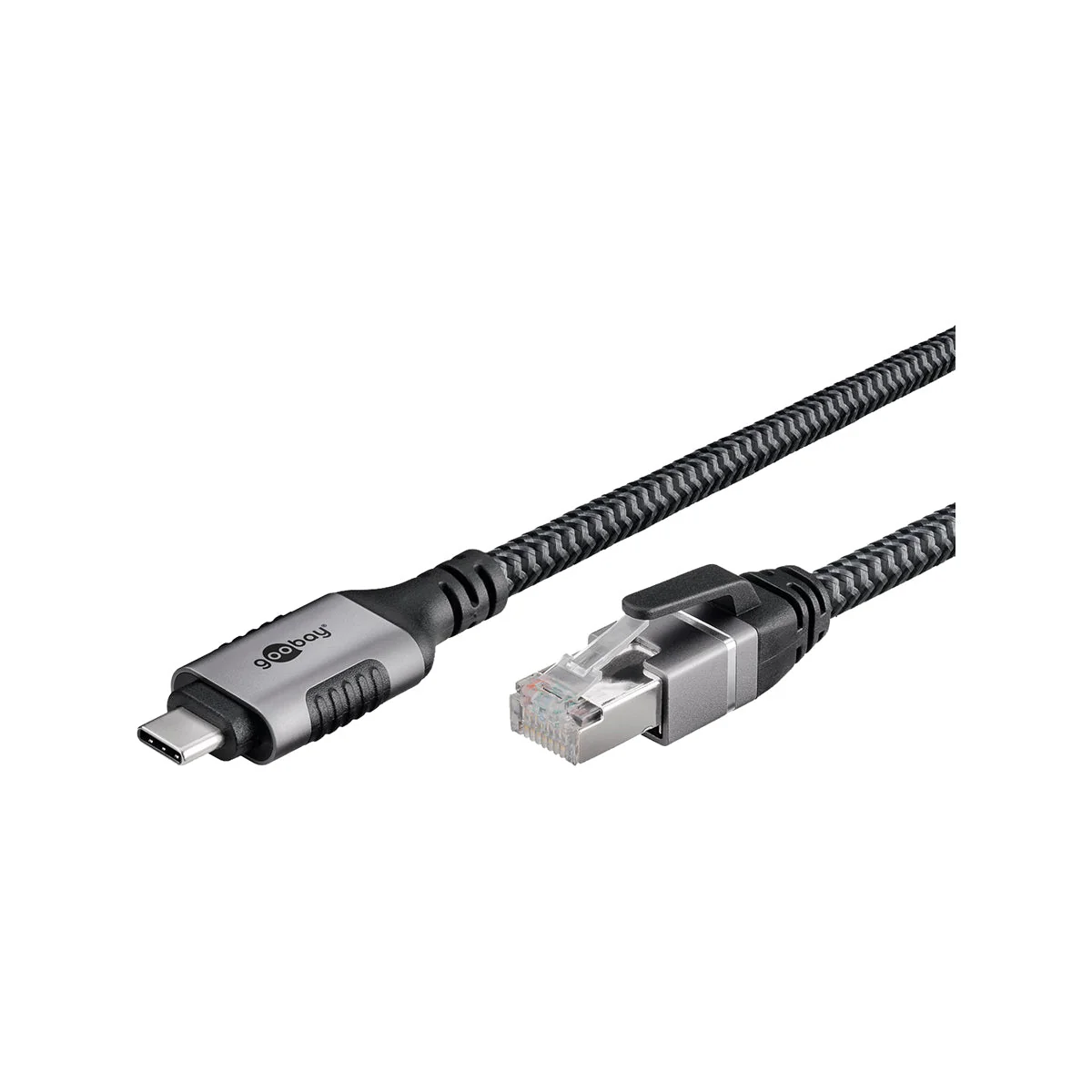 Goobay USB-C™ 3.1 to RJ45 Ethernet Cable 3m for Laptop/Tablet (Black) - Image 4