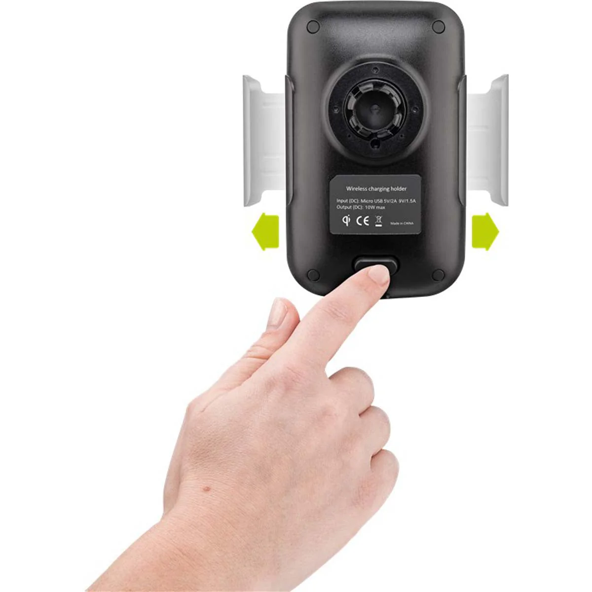 Goobay Wireless Fast Charging Window Mount Phone Holder 10W (Black) - Image 4