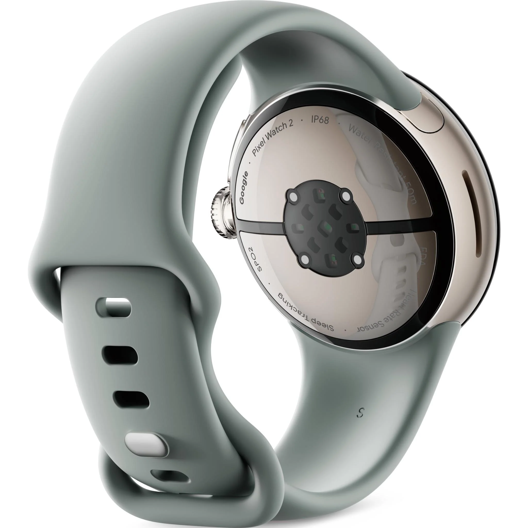Google Pixel Watch 2 Wi-Fi (Champagne Gold with Hazel Active Band) - Image 2