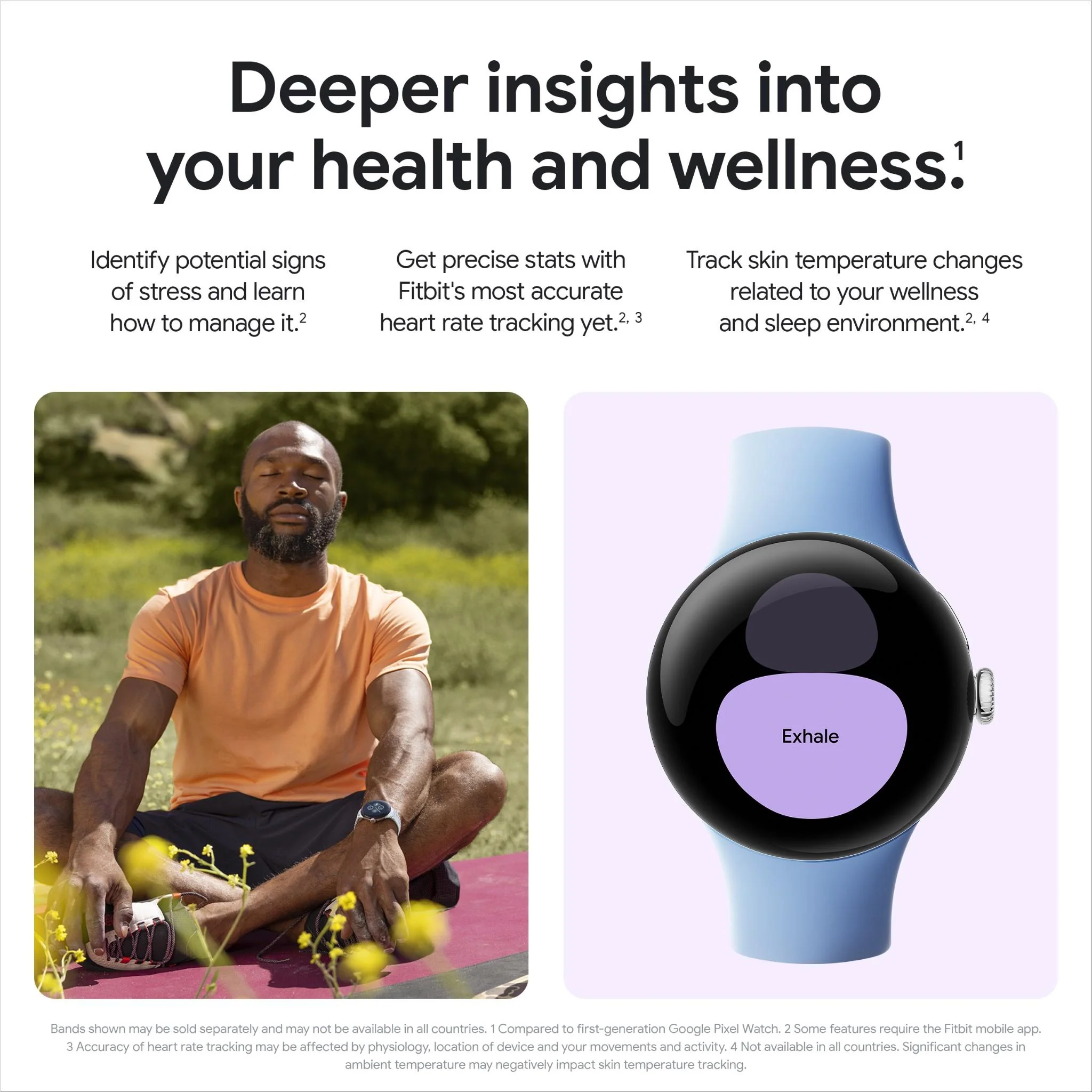 Google Pixel Watch 2 Wi-Fi (Champagne Gold with Hazel Active Band) - Image 5