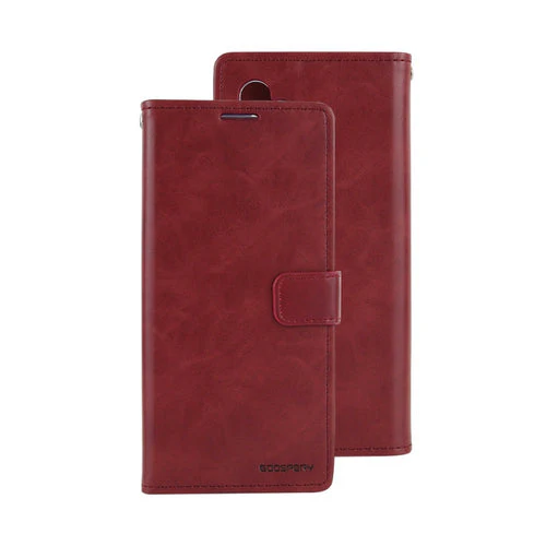 Goospery Bluemoon Diary for Galaxy S10 in Black, Brown, Gold, Mint, Navy, Red, Rose Gold, Wine - Wine - Image 3