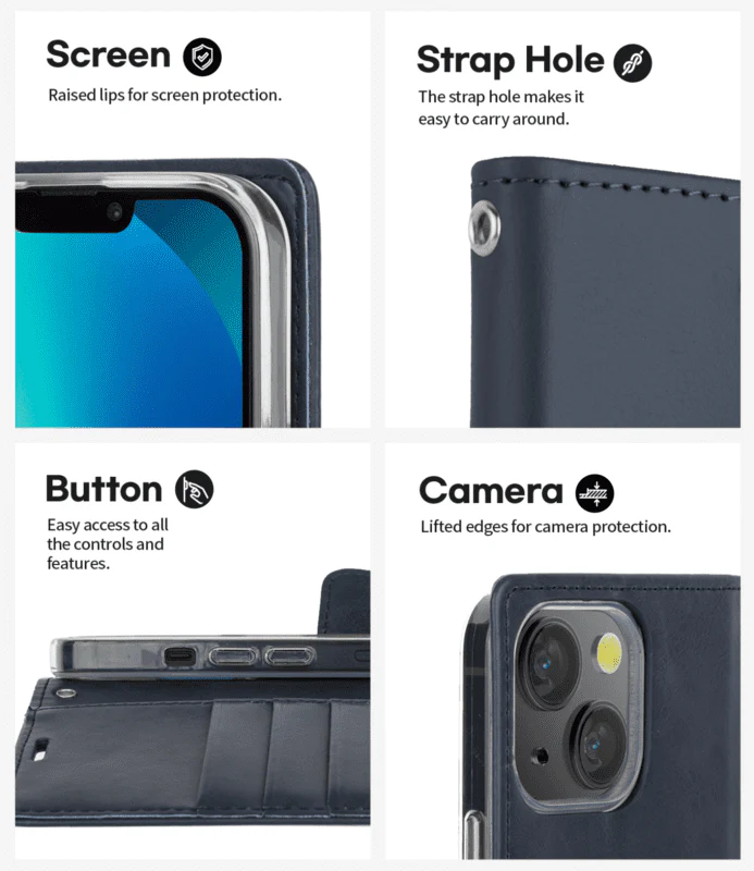 Goospery Bluemoon Diary for Galaxy S20 Ultra - Black - Image 3