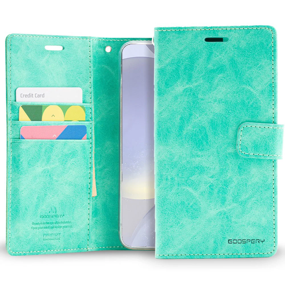 Goospery Bluemoon Diary for Samsung Galaxy S24 Plus - Mint - Image 2