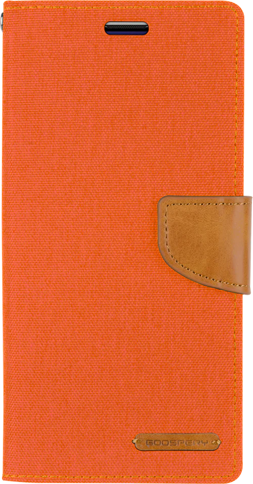 Goospery Canvas Diary For iPhone 12 mini - Orange - Image 5